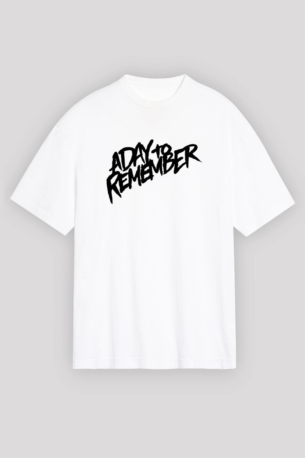 A Day to remember Baskılı Unisex Beyaz Oversize Tişört