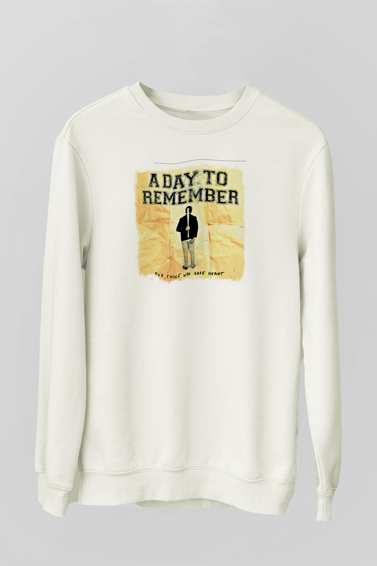 A Day to remember Baskılı Unisex Beyaz Sweatshirt
