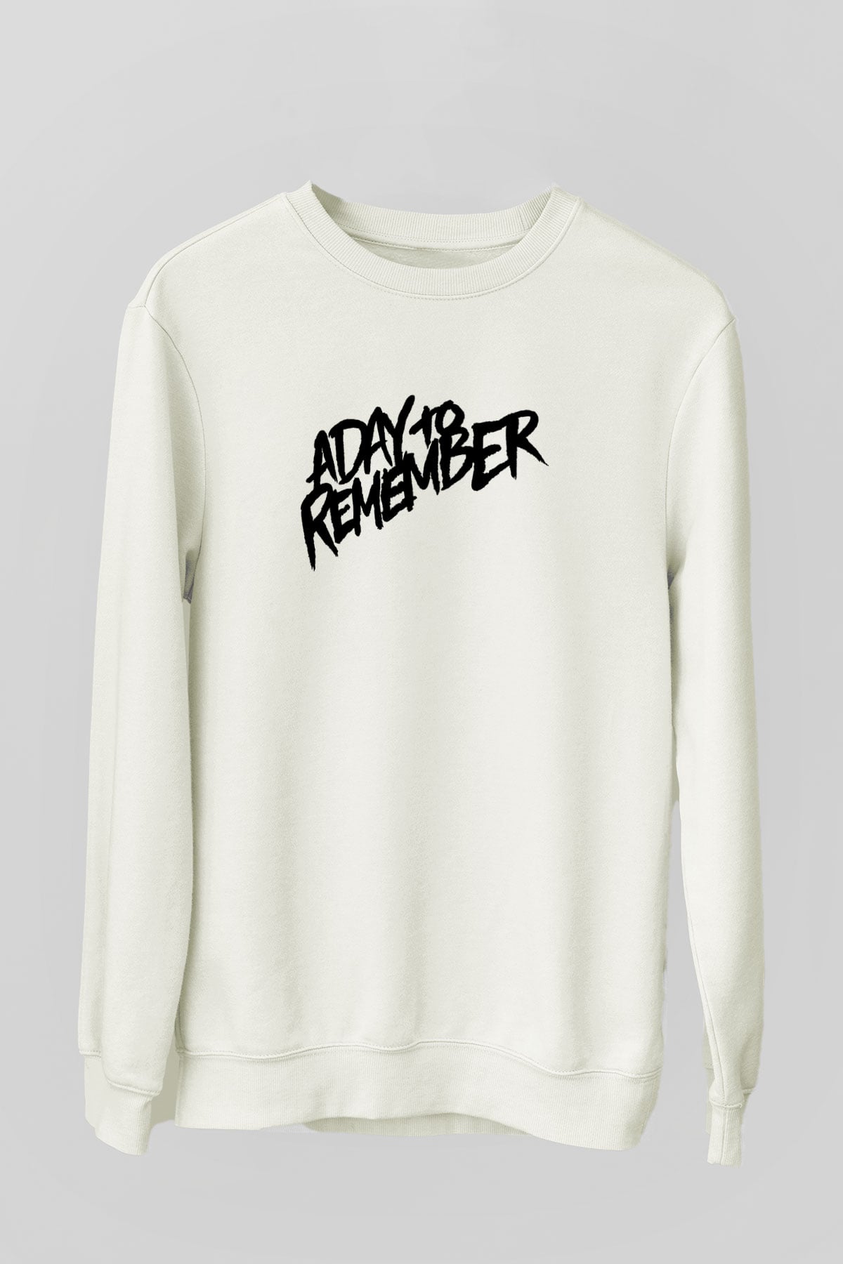 A Day to remember Baskılı Unisex Beyaz Sweatshirt