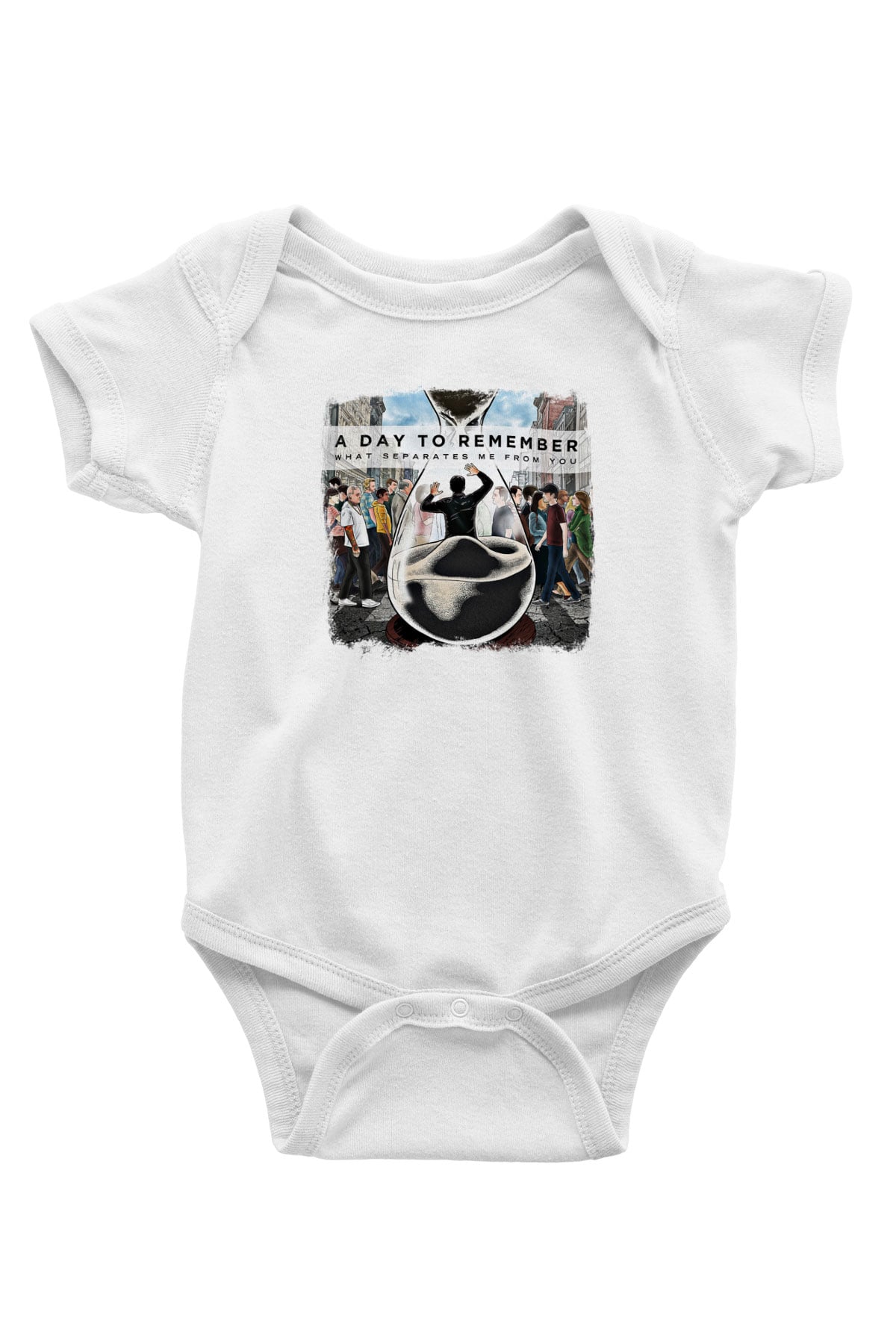 A Day to remember Baskılı Unisex Beyaz Bebek Body - Zıbın
