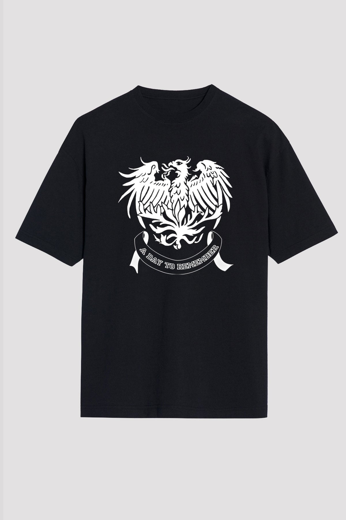 A Day to remember Baskılı Unisex Siyah Oversize Tişört