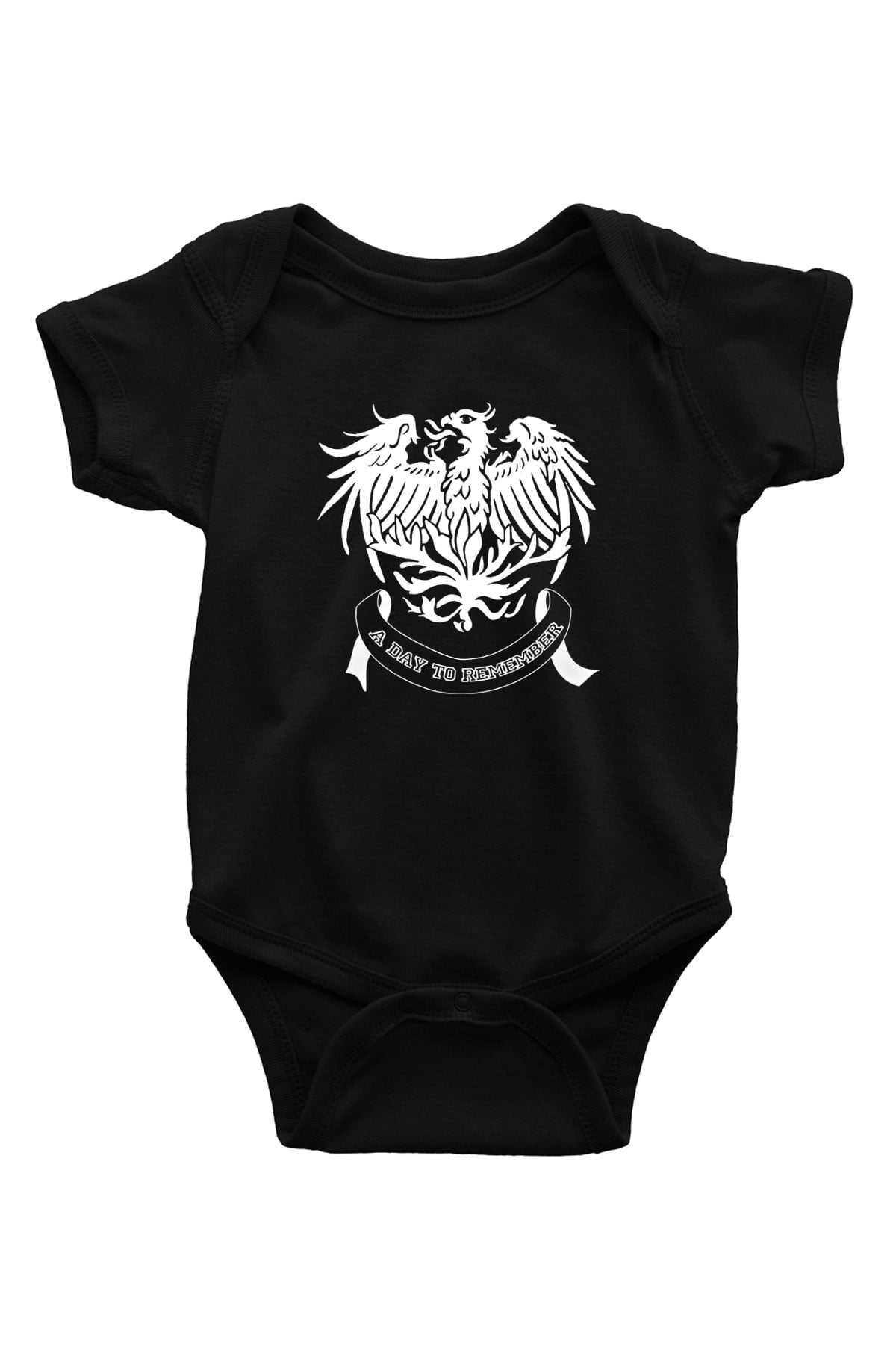 A Day to remember Baskılı Unisex Siyah Bebek Body - Zıbın
