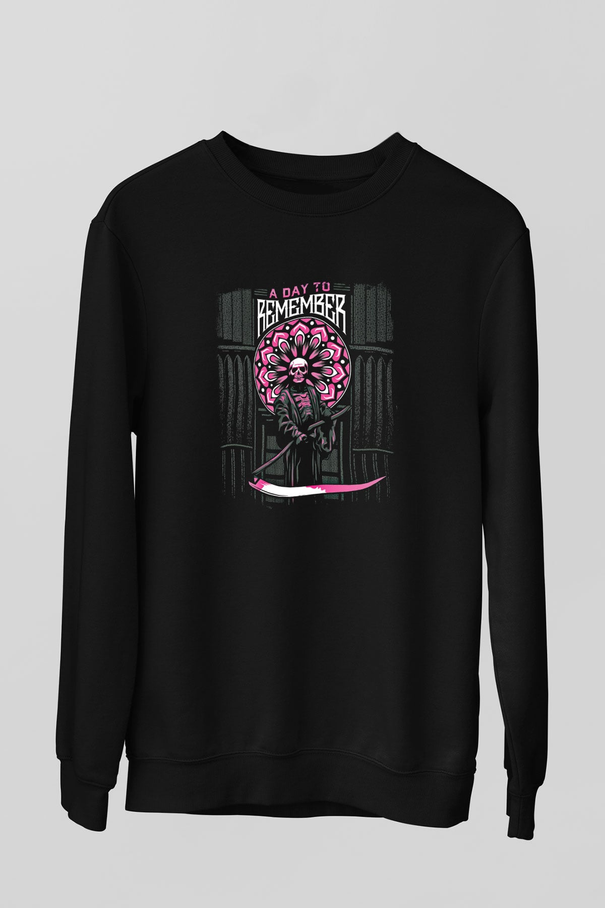 A Day to remember Baskılı Unisex Siyah Sweatshirt