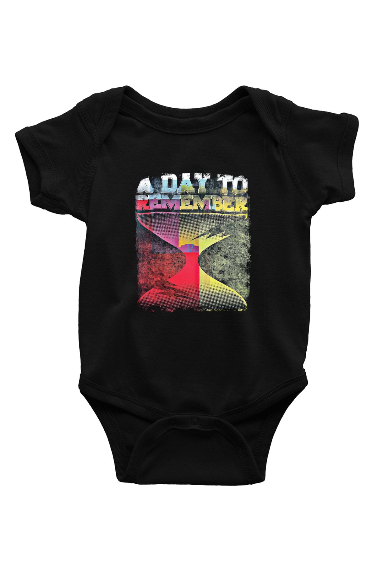 A Day to remember Baskılı Unisex Siyah Bebek Body - Zıbın