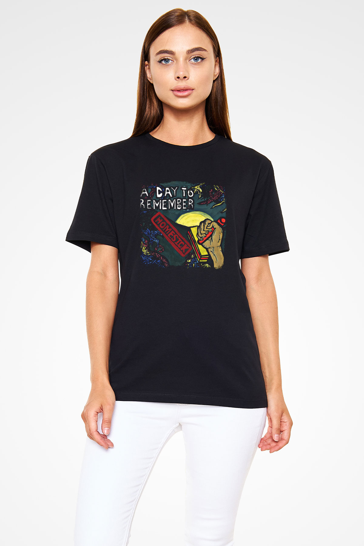 A Day to remember Baskılı Unisex Siyah Tişört