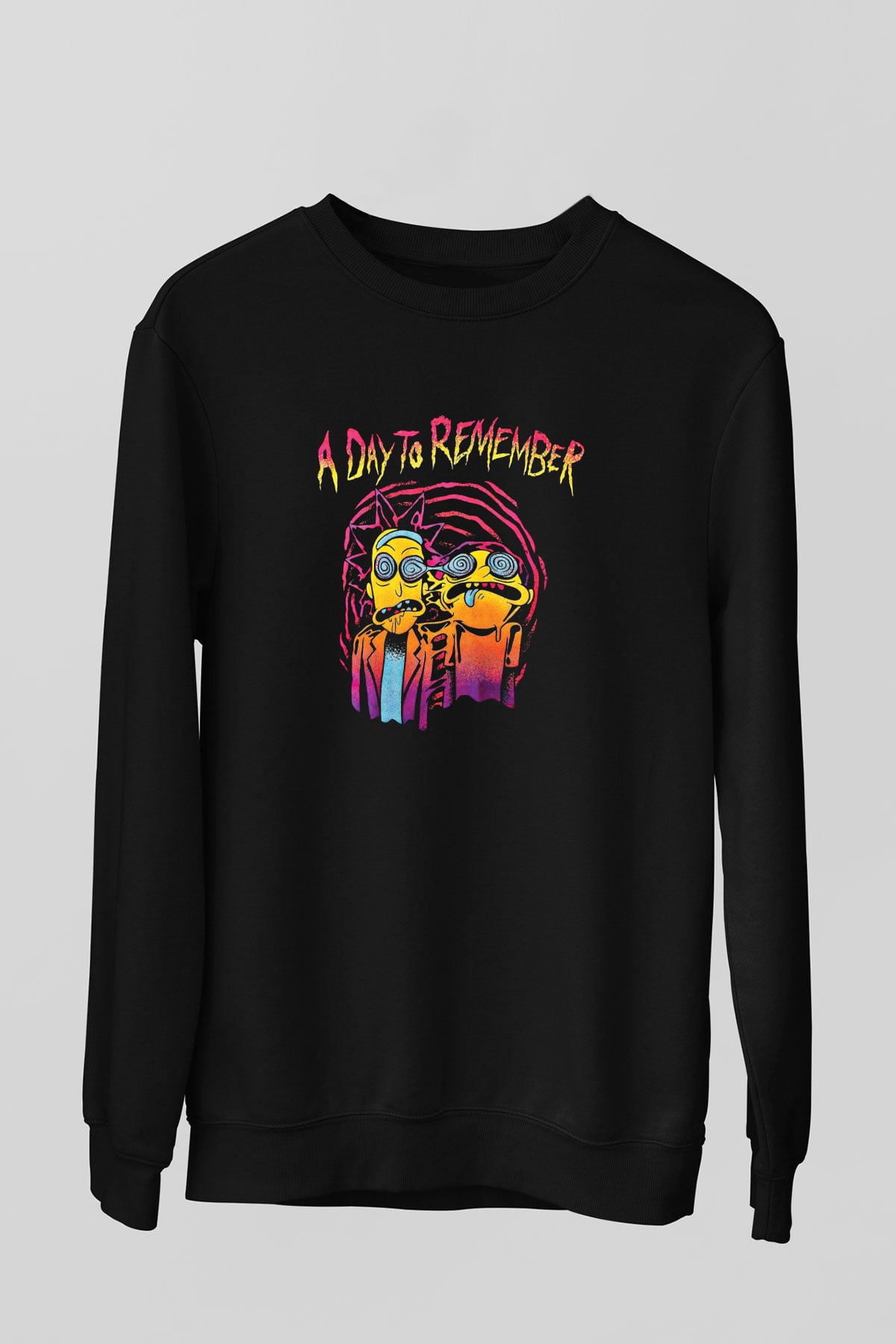 A Day to remember Baskılı Unisex Siyah Sweatshirt