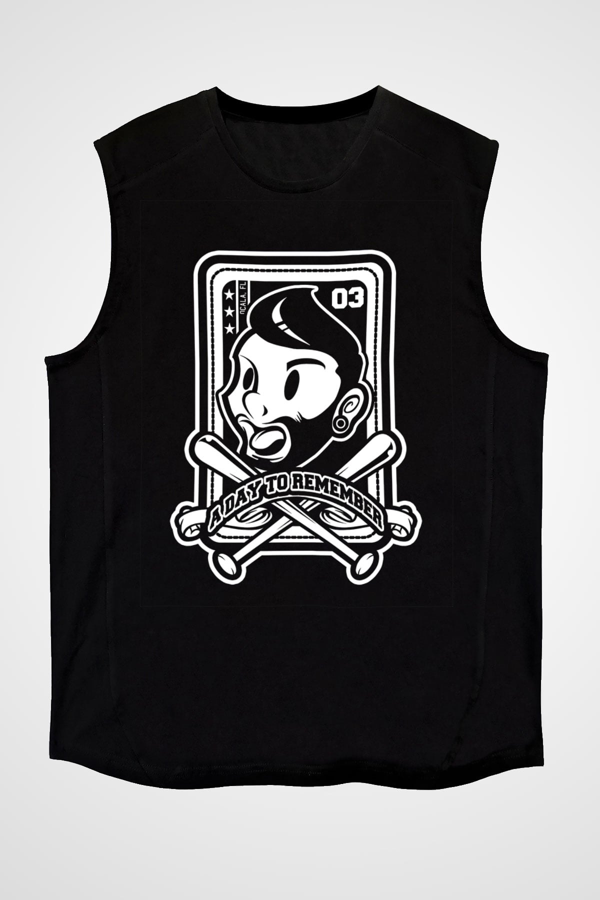 A Day to remember Baskılı Unisex Siyah Kolsuz Tişört