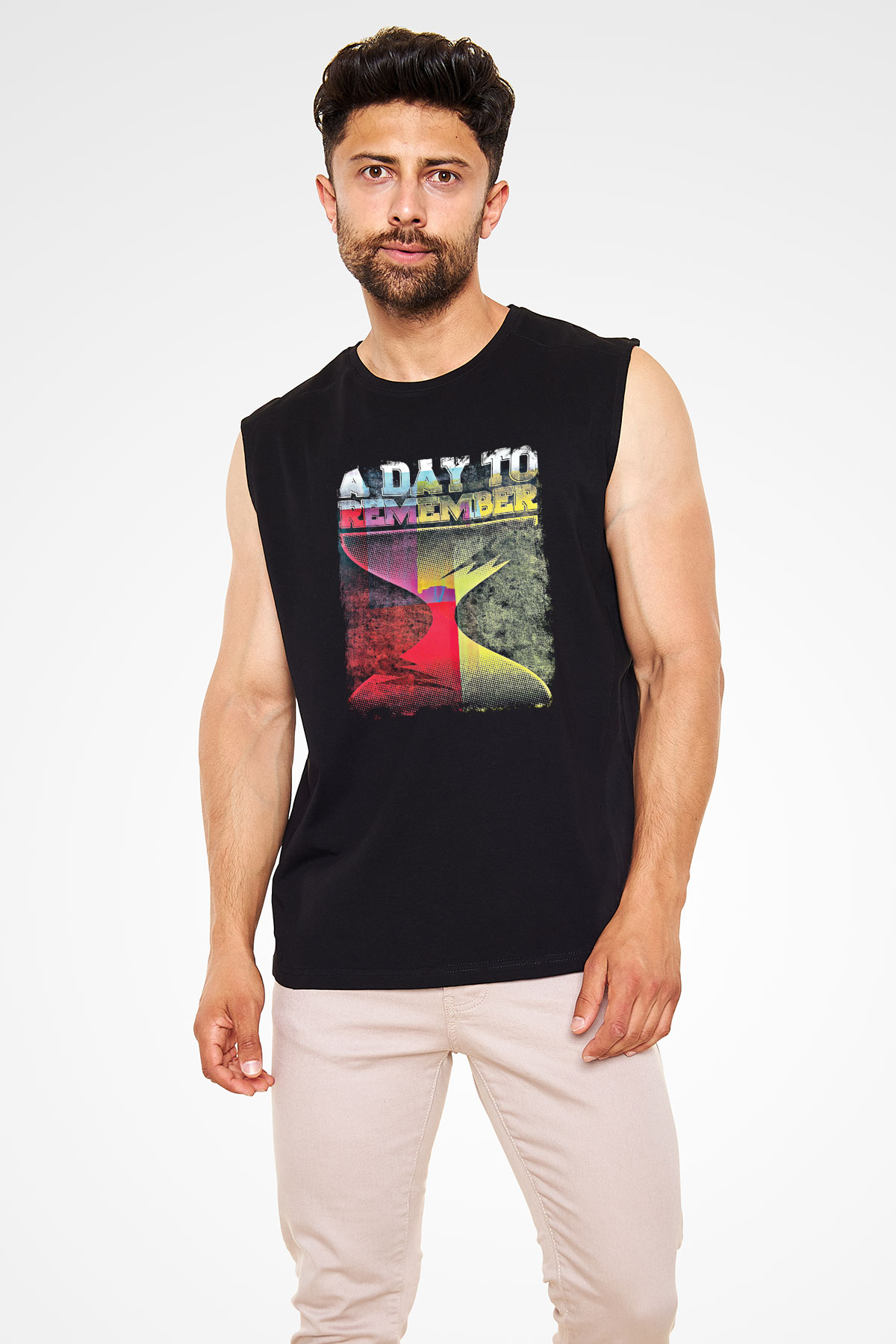 A Day to remember Baskılı Unisex Siyah Kolsuz Tişört