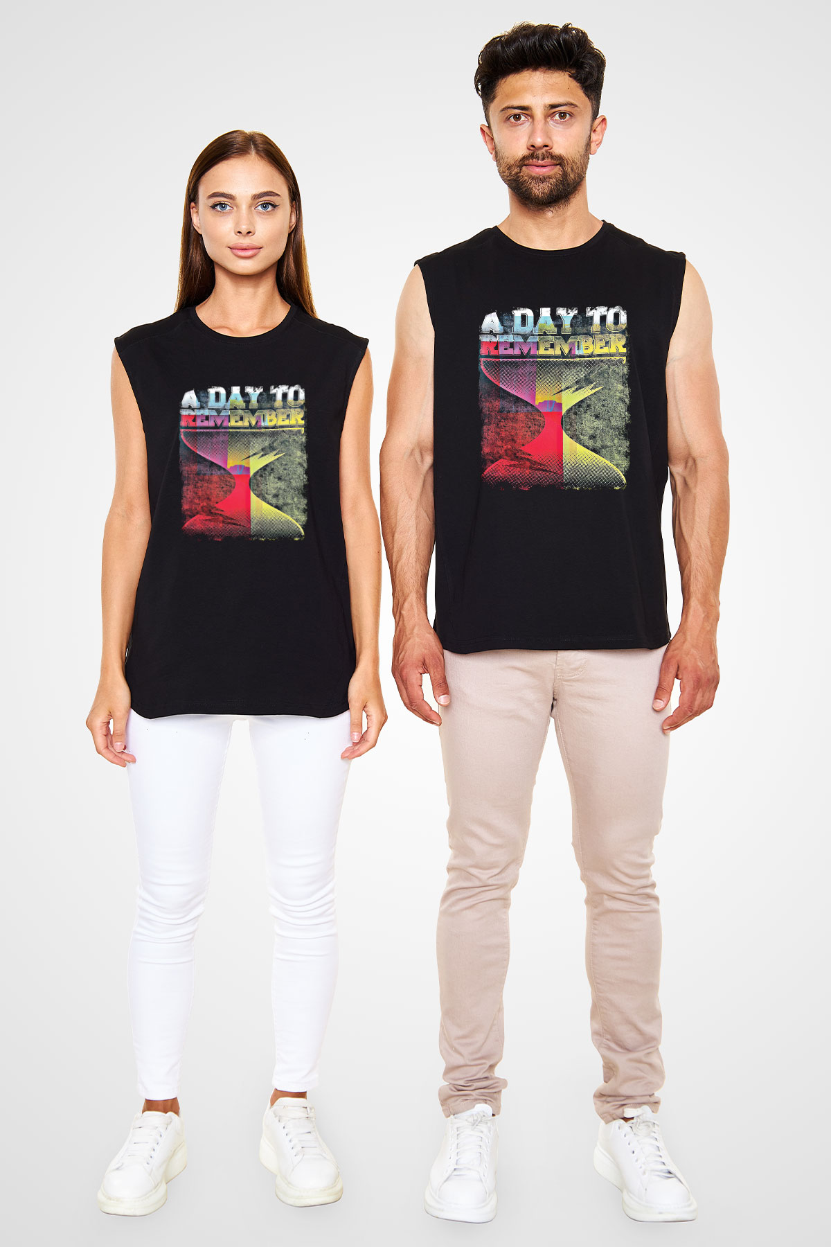A Day to remember Baskılı Unisex Siyah Kolsuz Tişört
