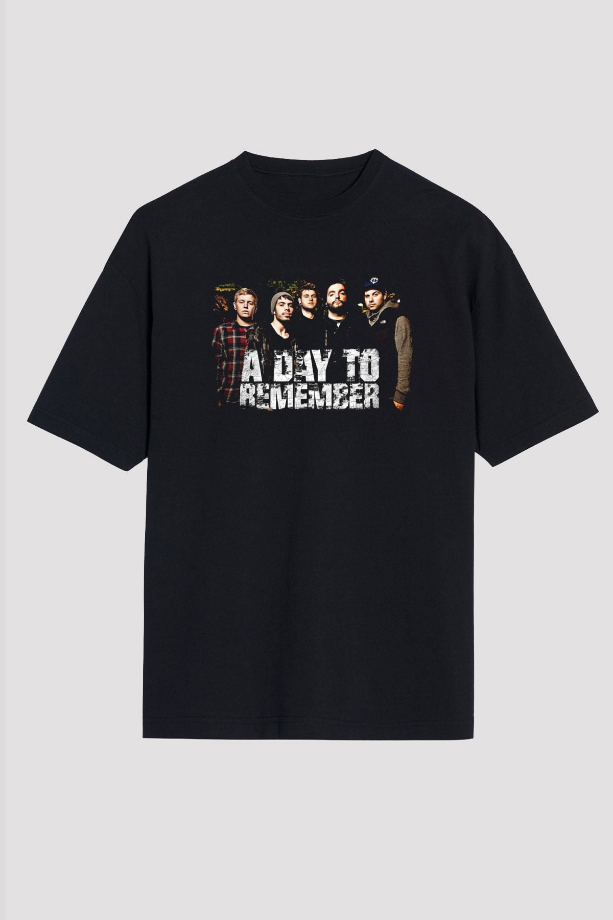 A Day to remember Baskılı Unisex Siyah Oversize Tişört