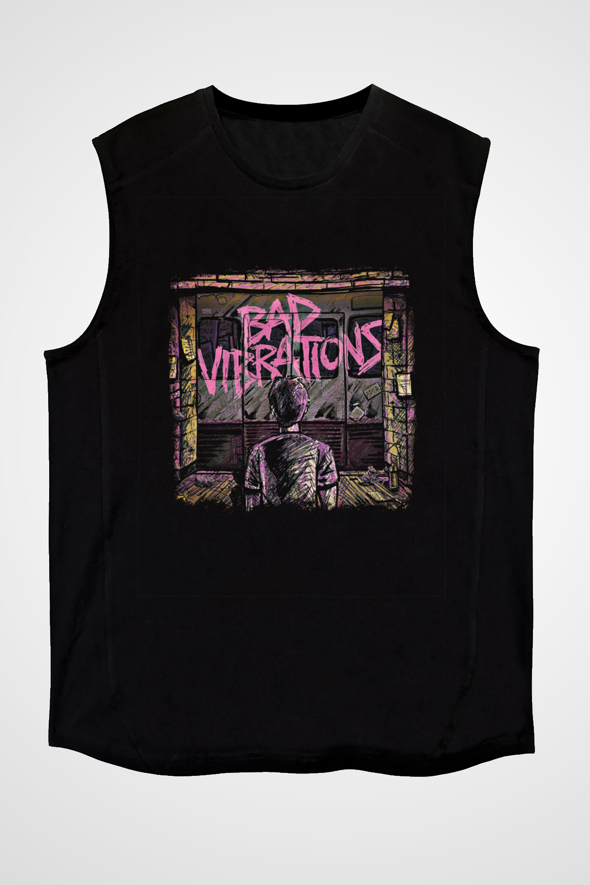 A Day to remember Baskılı Unisex Siyah Kolsuz Tişört