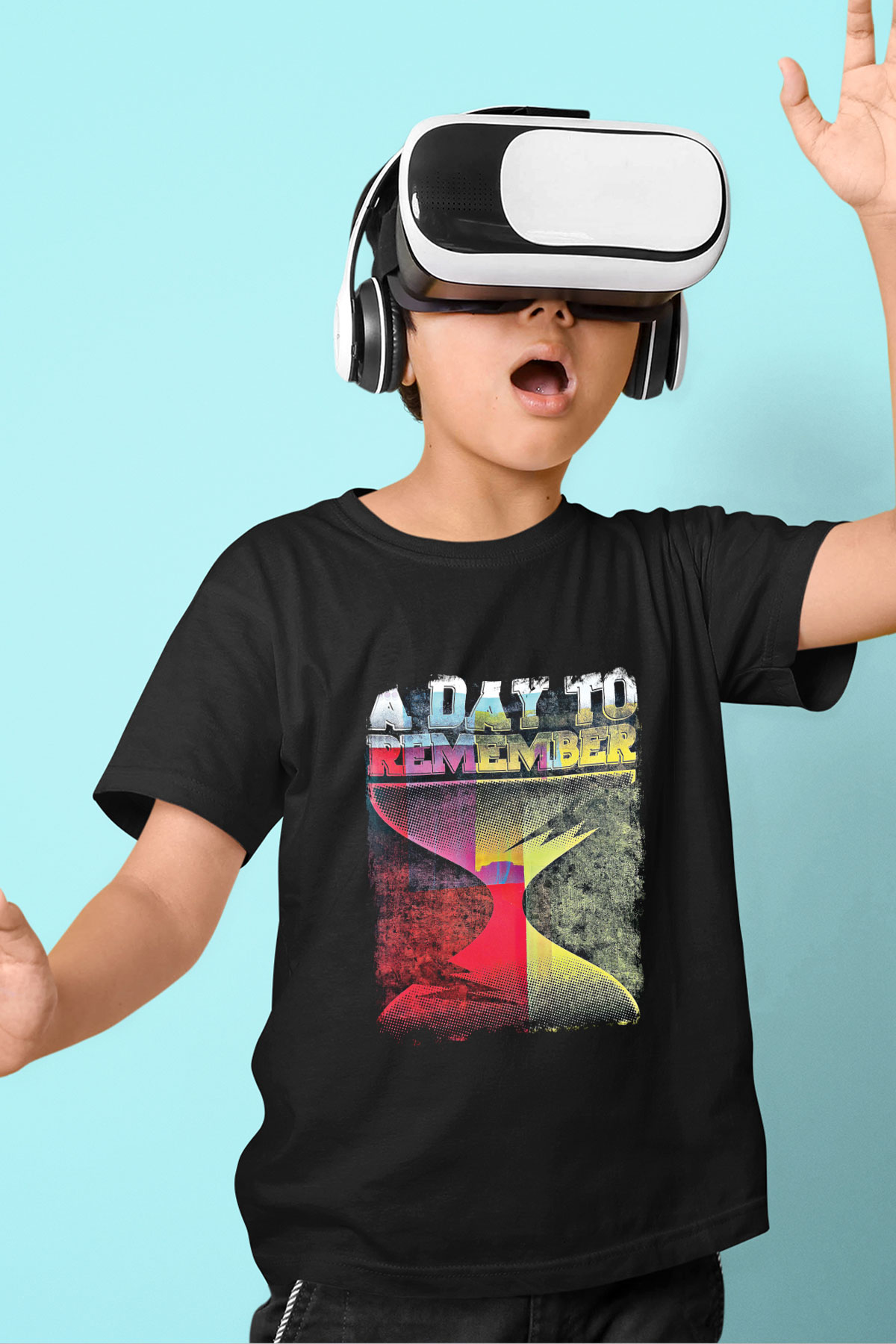 A Day to remember Baskılı Unisex Siyah Çocuk Tişört