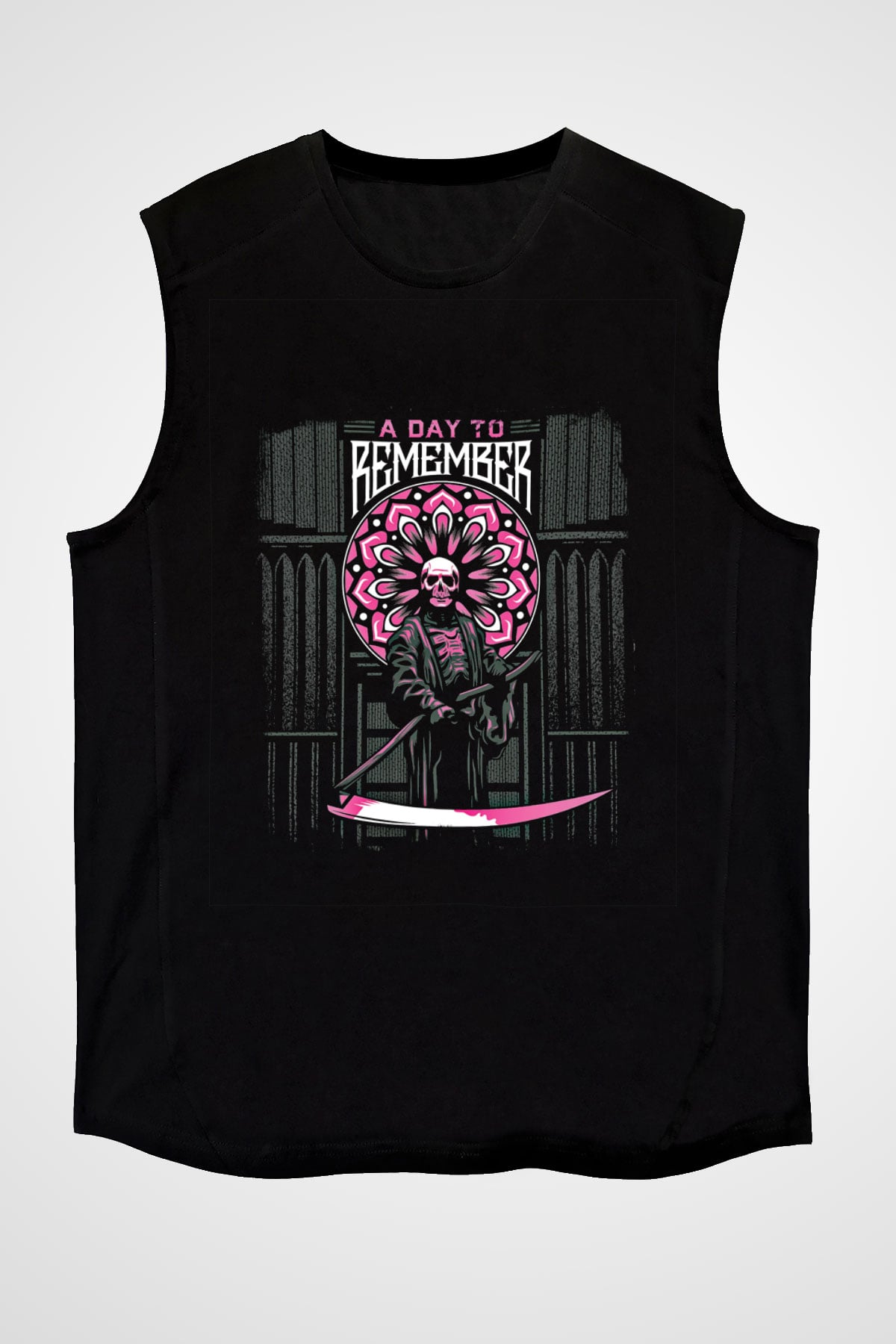 A Day to remember Baskılı Unisex Siyah Kolsuz Tişört