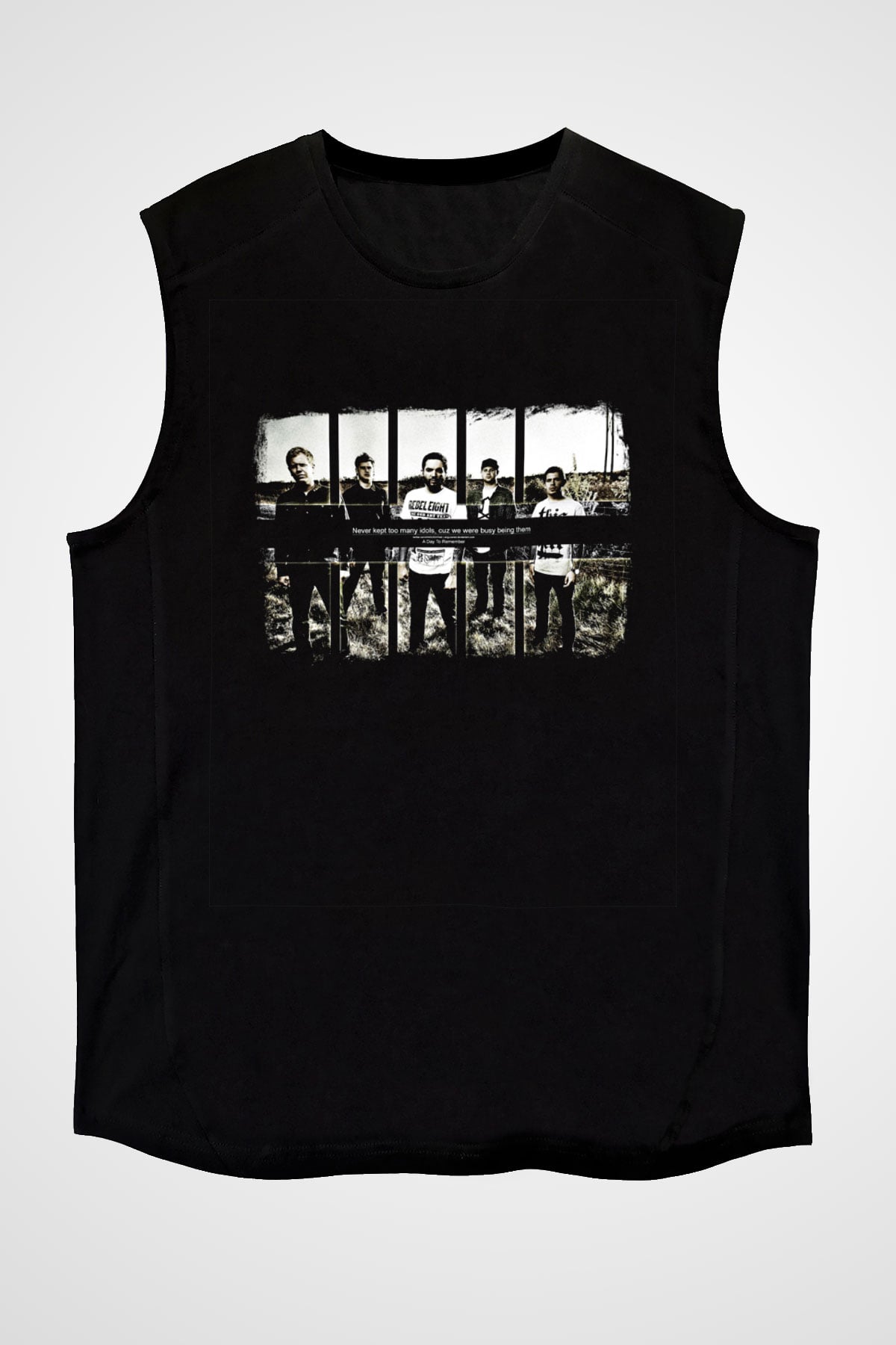 A Day to remember Baskılı Unisex Siyah Kolsuz Tişört