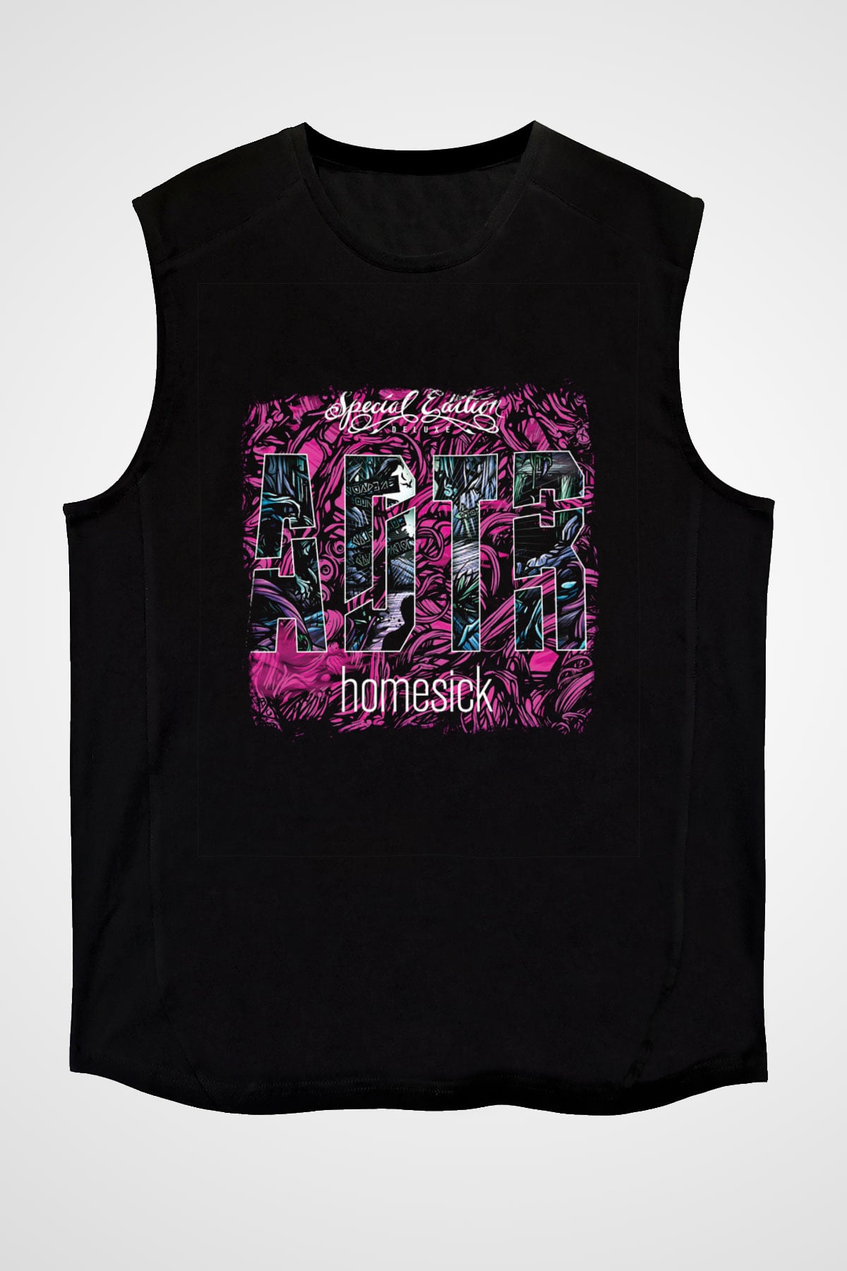 A Day to remember Baskılı Unisex Siyah Kolsuz Tişört