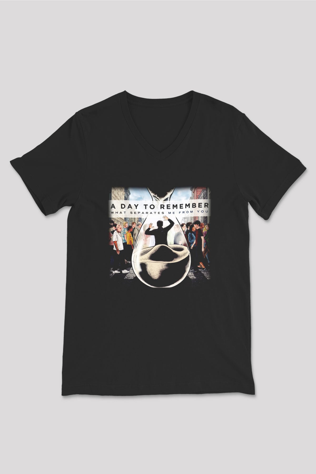 A Day To Remember What Separates Me From You Siyah Unisex V Yaka Tişört T-Shirt