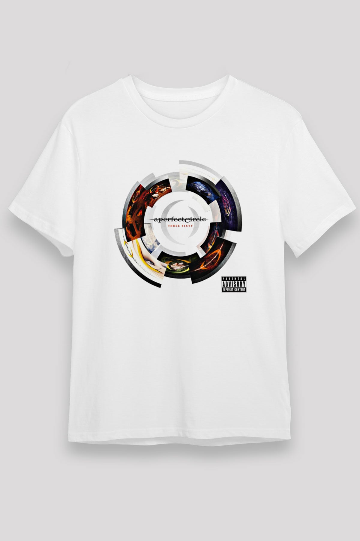 A Perfect Circle Baskılı Unisex Beyaz Tişört