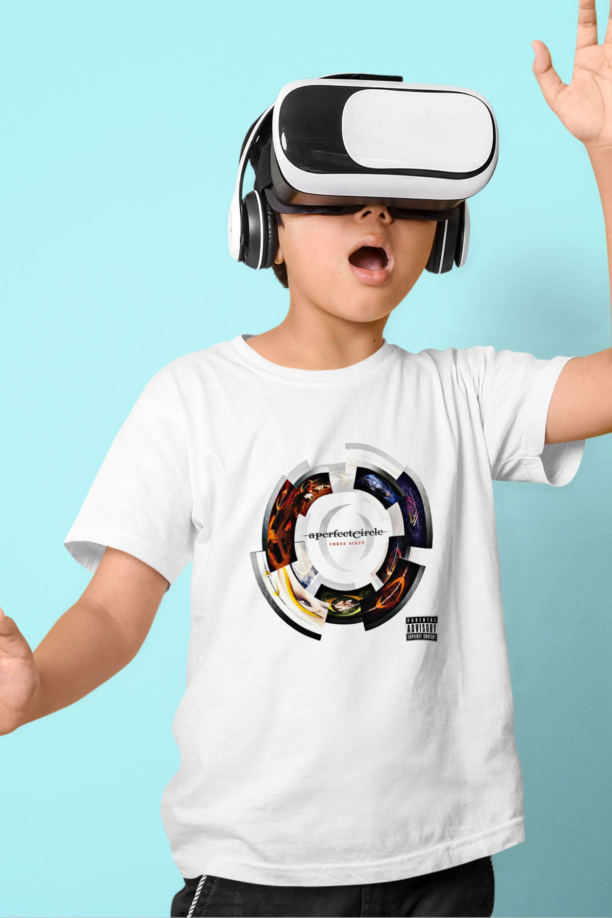 A Perfect Circle Baskılı Unisex Beyaz Çocuk Tişört