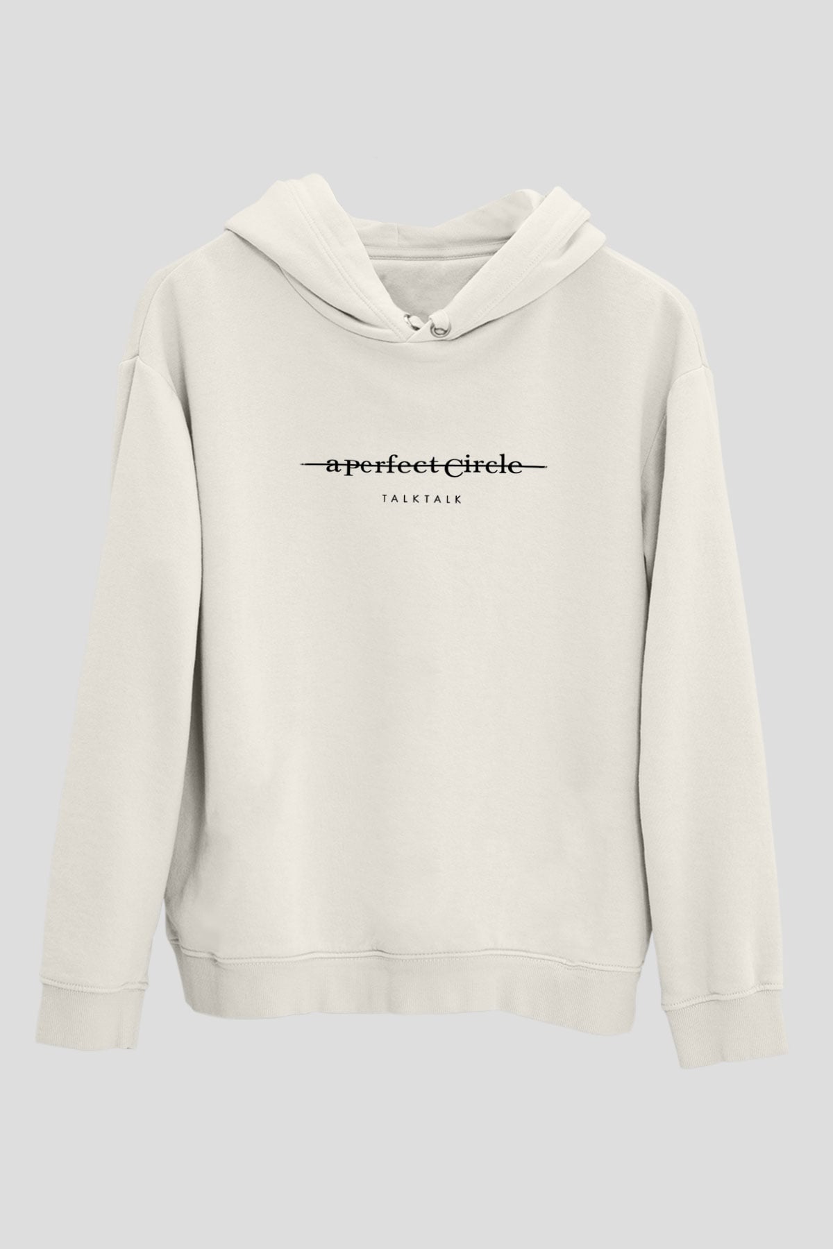 A Perfect Circle Baskılı Unisex Beyaz Hoodie