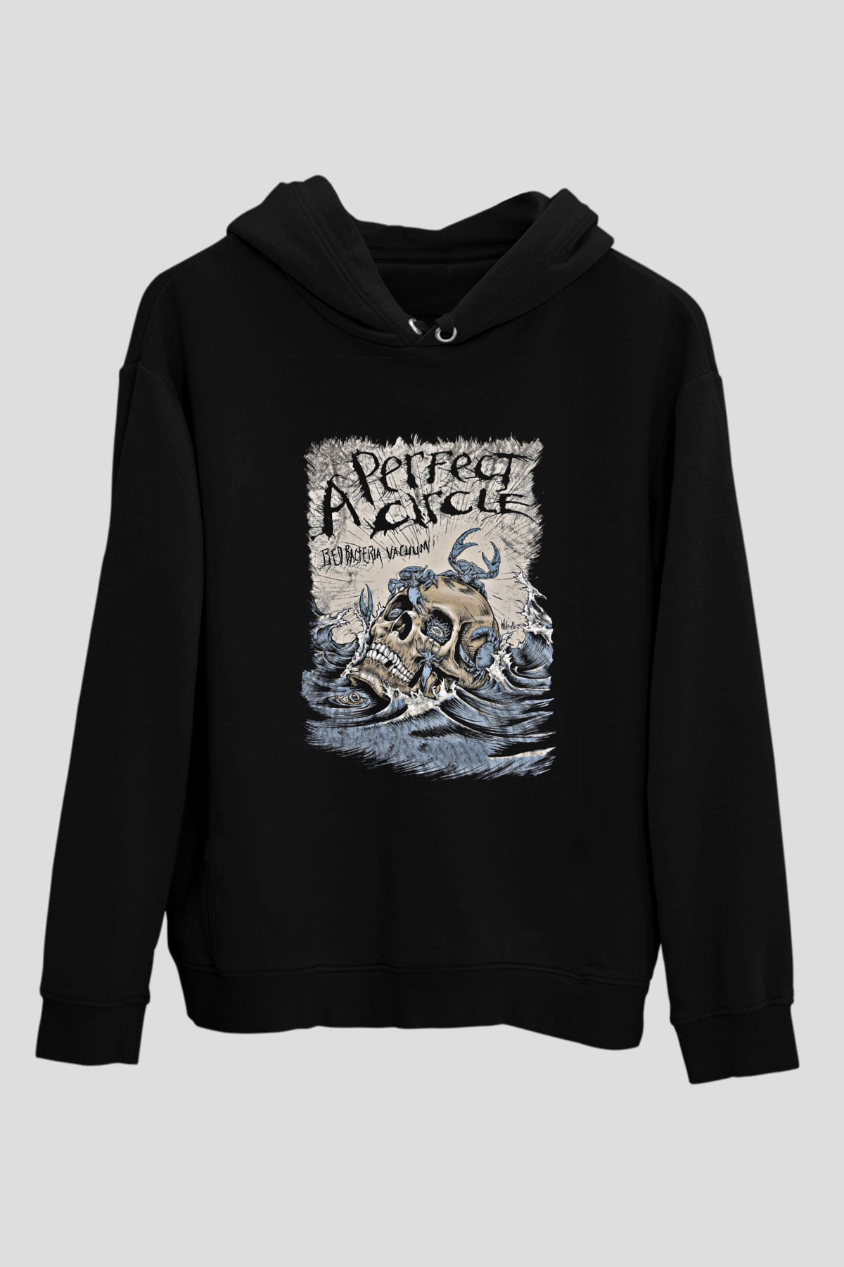 A Perfect Circle Baskılı Unisex Siyah Hoodie
