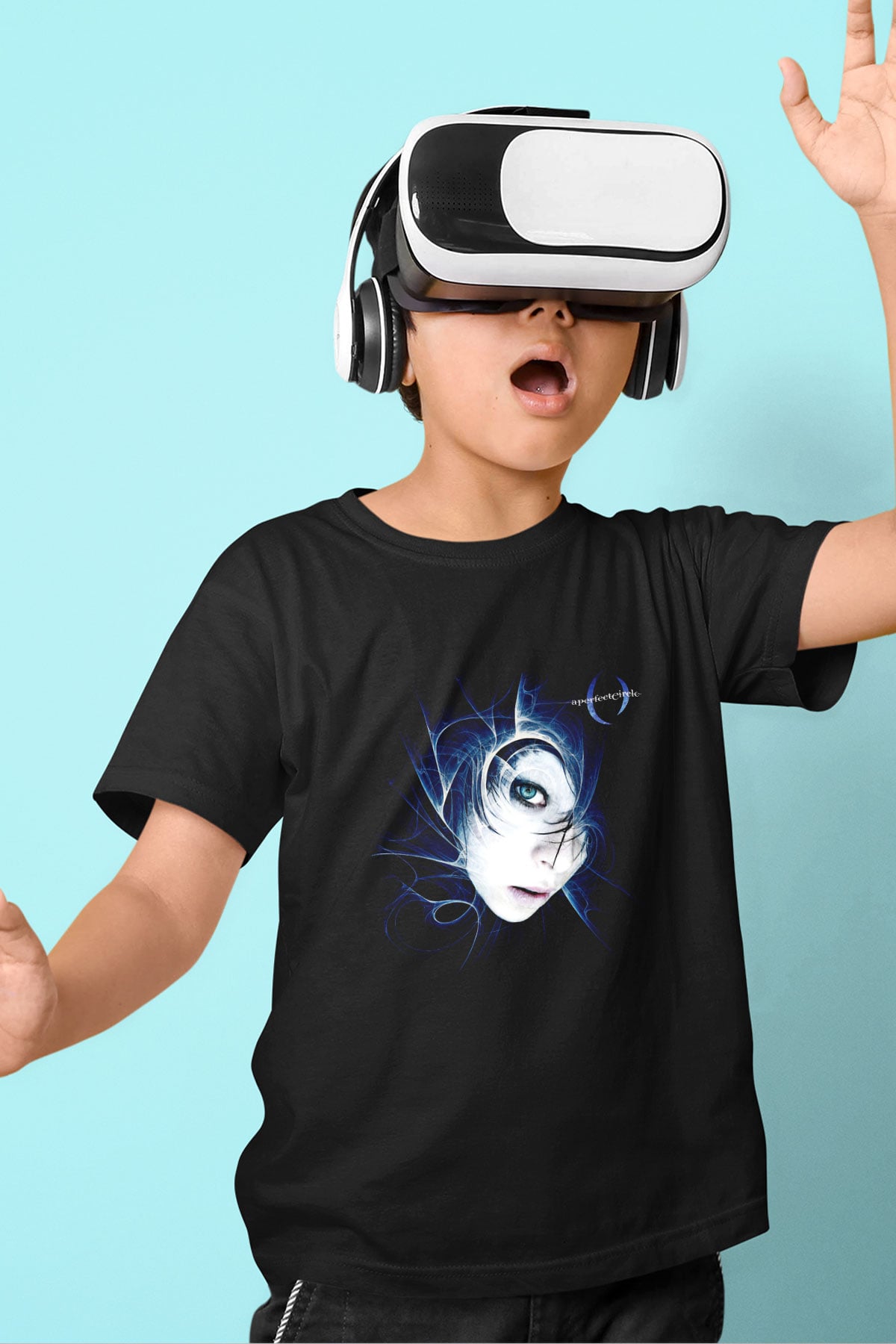 A Perfect Circle Baskılı Unisex Siyah Çocuk Tişört