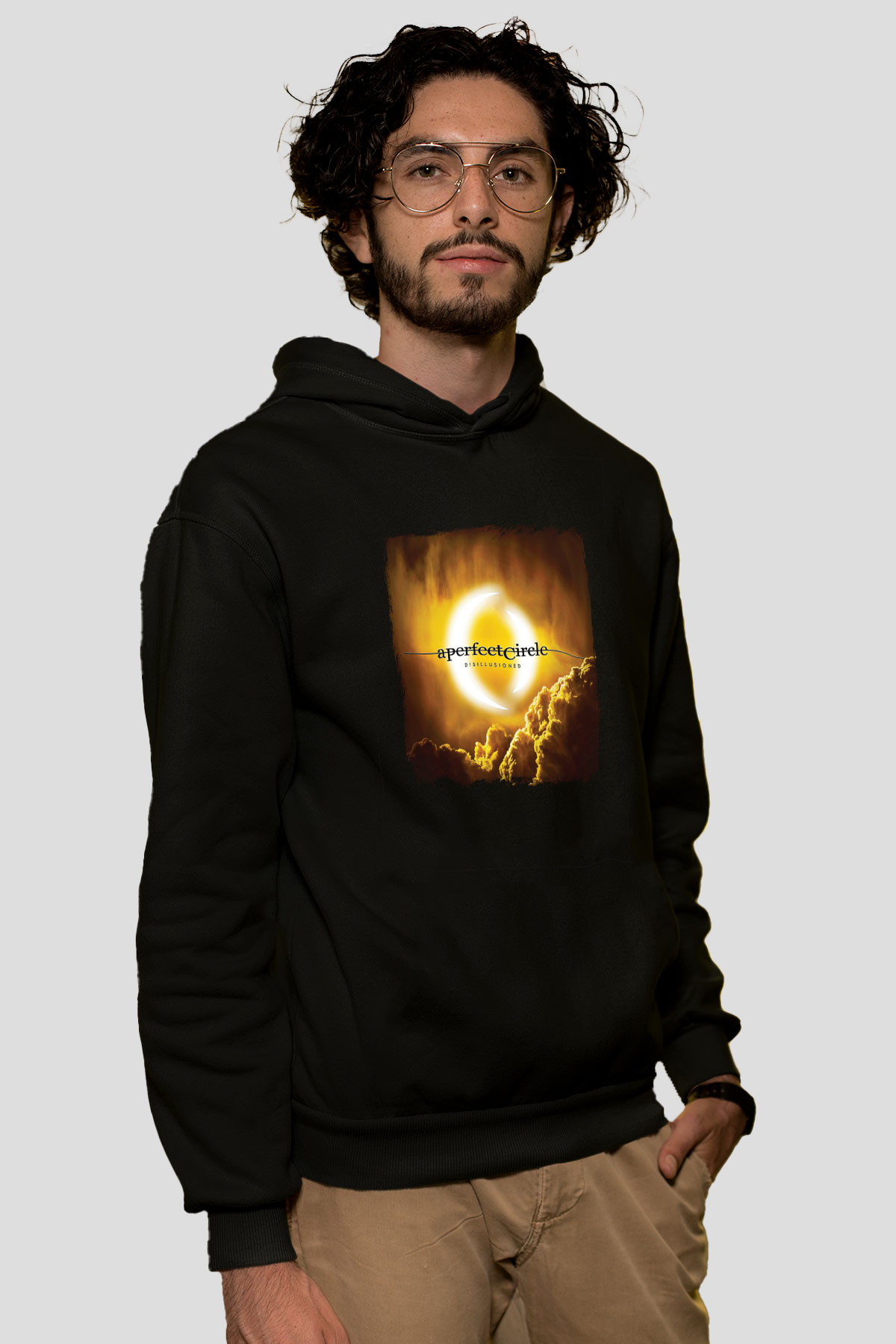 A Perfect Circle Baskılı Unisex Siyah Hoodie