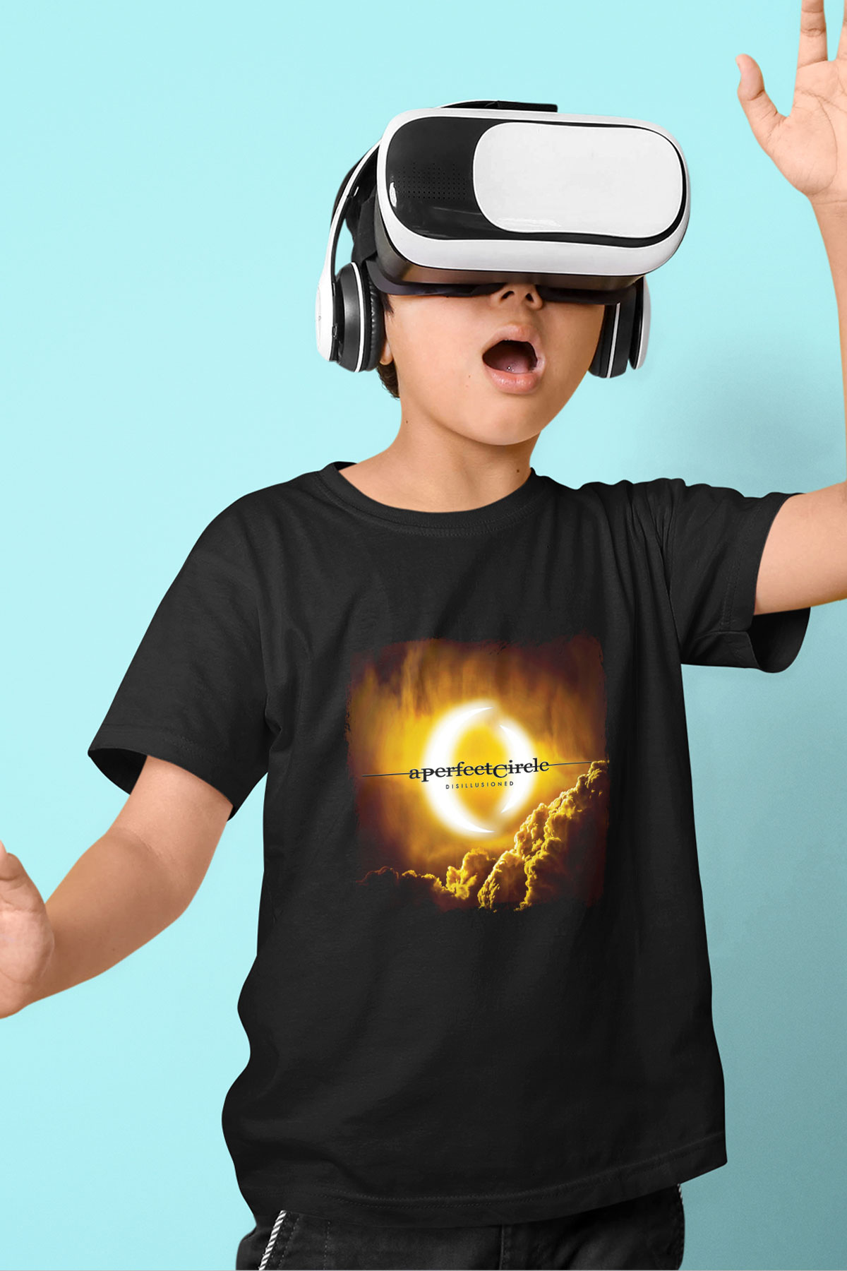 A Perfect Circle Baskılı Unisex Siyah Çocuk Tişört