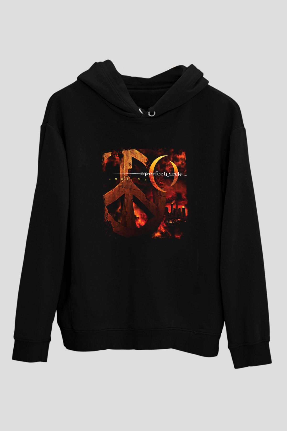 A Perfect Circle Baskılı Unisex Siyah Hoodie