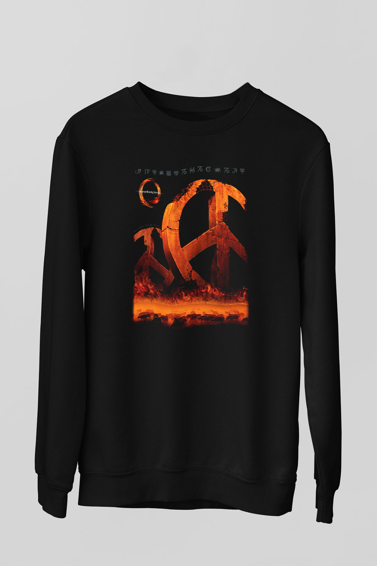 A Perfect Circle Siyah Unisex Sweatshirt