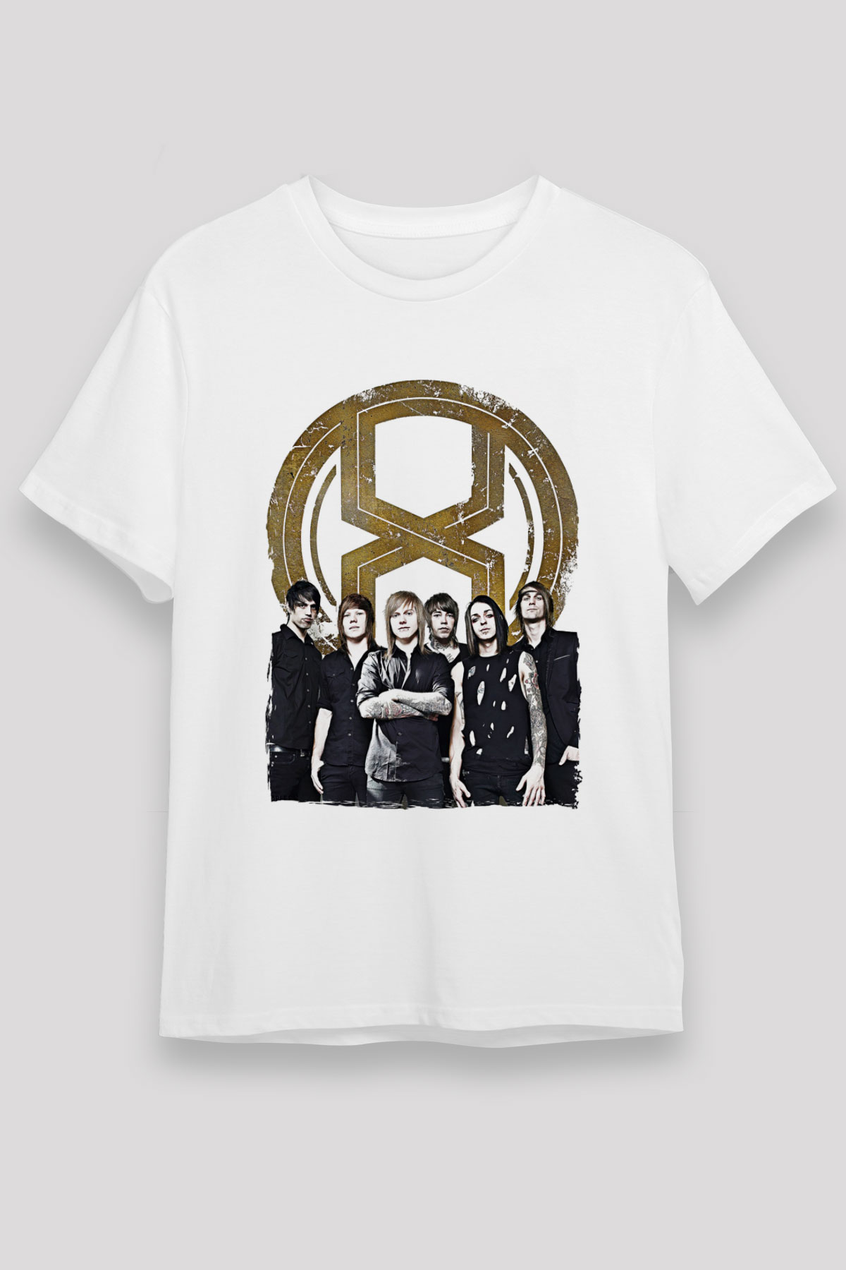 A Skylit Drive Baskılı Unisex Beyaz Tişört - Tshirt