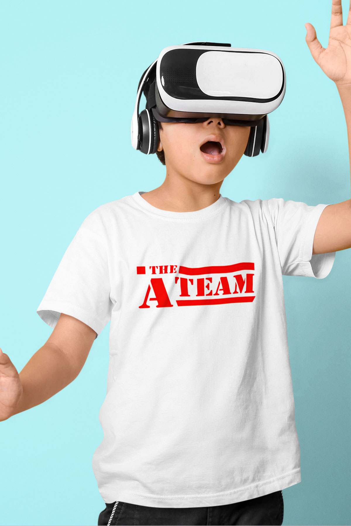 A-Team Beyaz Unisex Çocuk Tişört