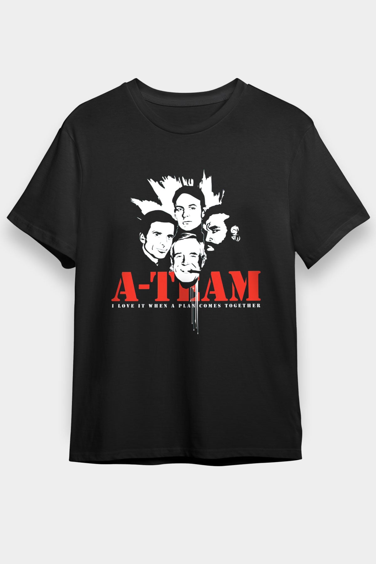 A-Team Siyah Unisex Tişört T-Shirt