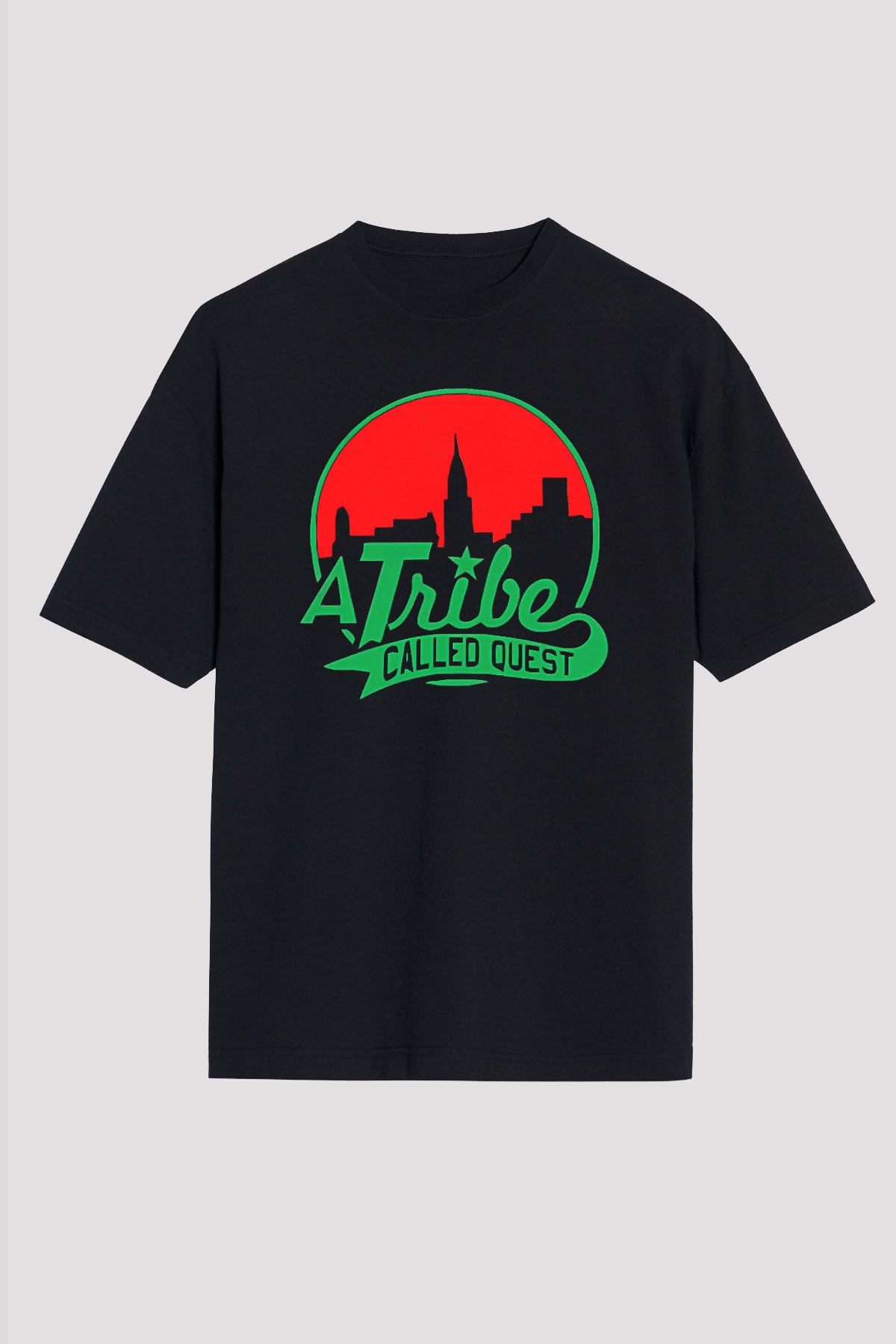 A Tribe Called Quest Baskılı Unisex Siyah Oversize Tişört - Tshirt