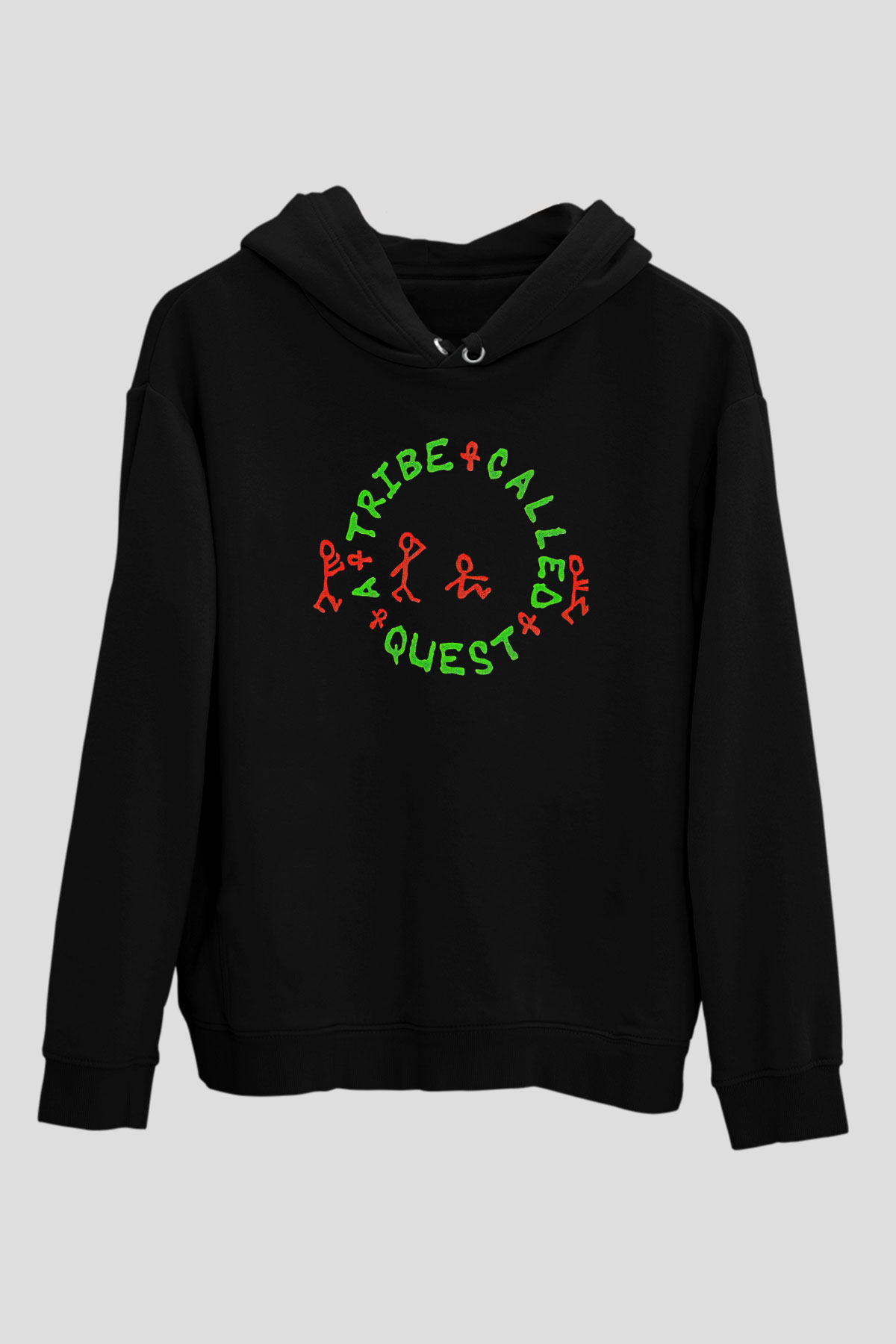 A Tribe Called Quest Baskılı Unisex Siyah Hoodie