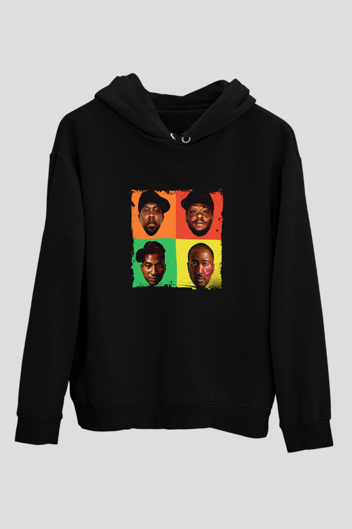 A Tribe Called Quest Baskılı Unisex Siyah Hoodie