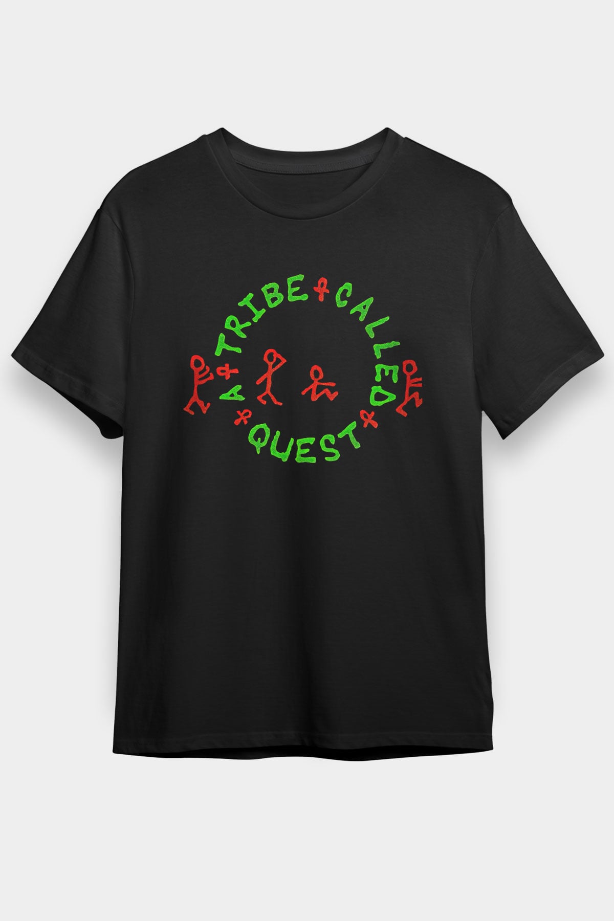 A Tribe Called Quest Baskılı Unisex Siyah Tişört - Tshirt