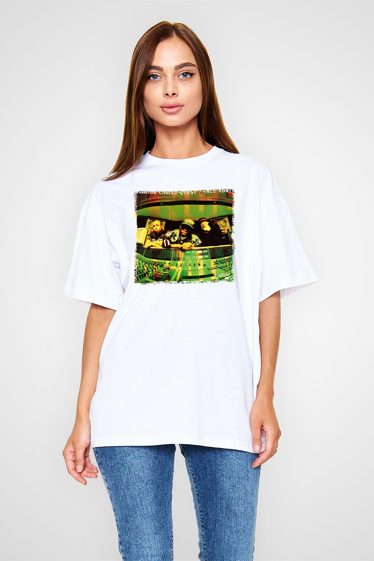 A Tribe Called Quest Beyaz Unisex Oversize Tişört T-Shirt