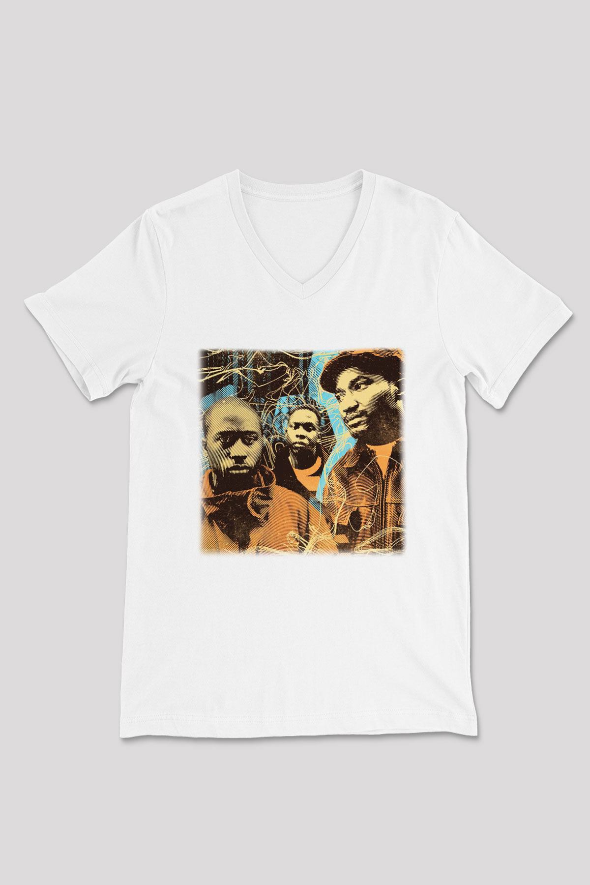 A Tribe Called Quest Beyaz Unisex V Yaka Tişört T-Shirt