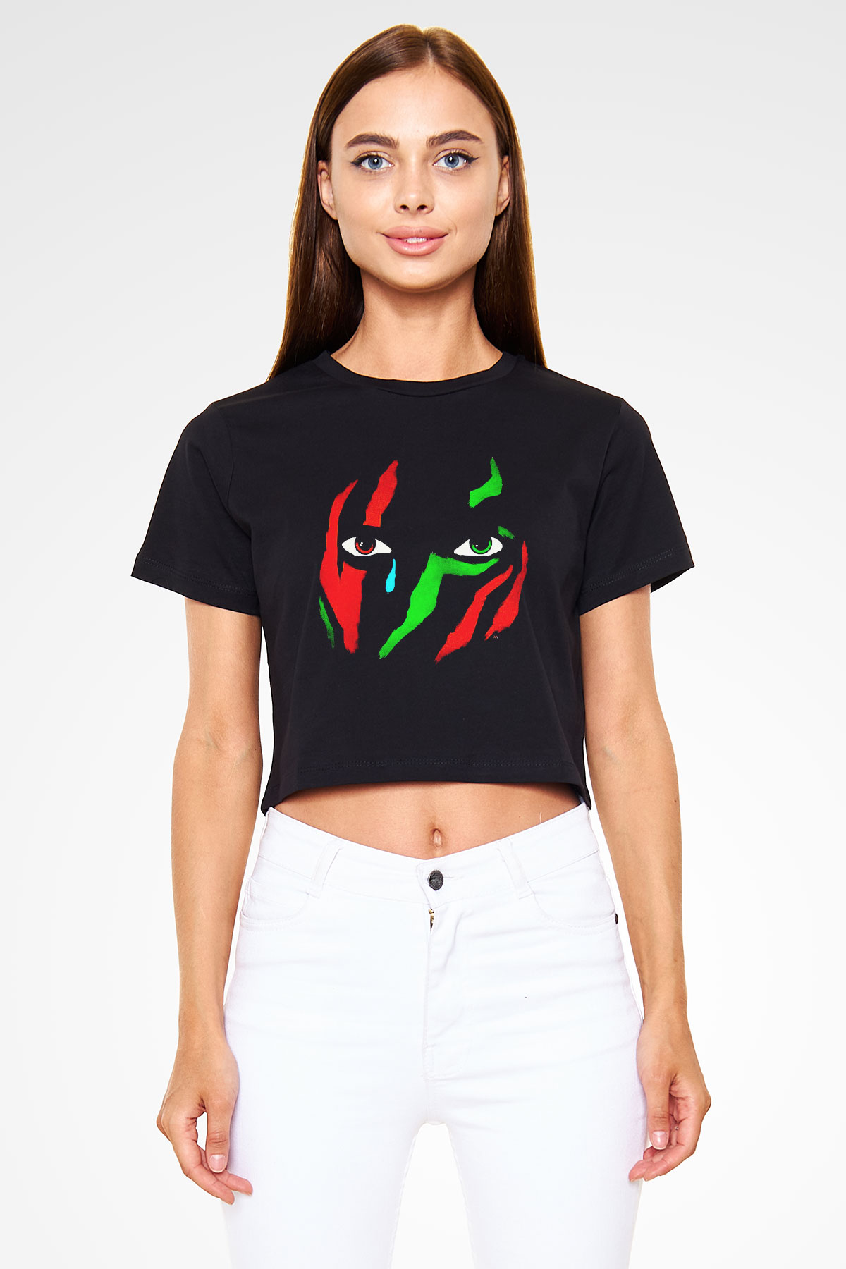 A Tribe Called Quest Siyah Crop Top Tişört
