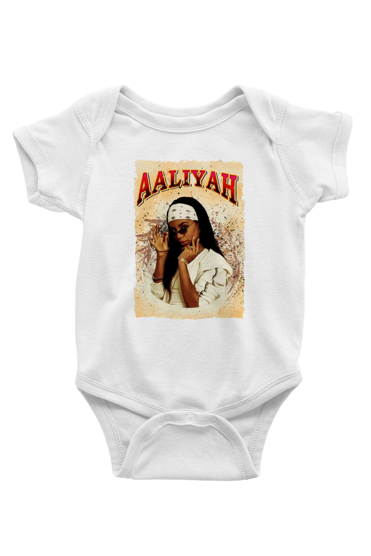 Aaliyah Beyaz Bebek Body - Zıbın