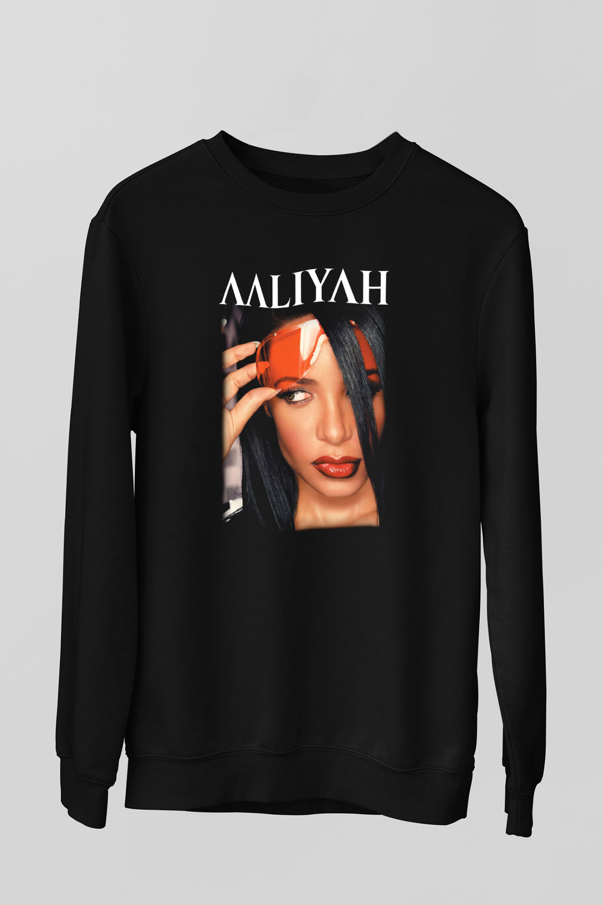 Aaliyah Siyah Unisex Sweatshirt