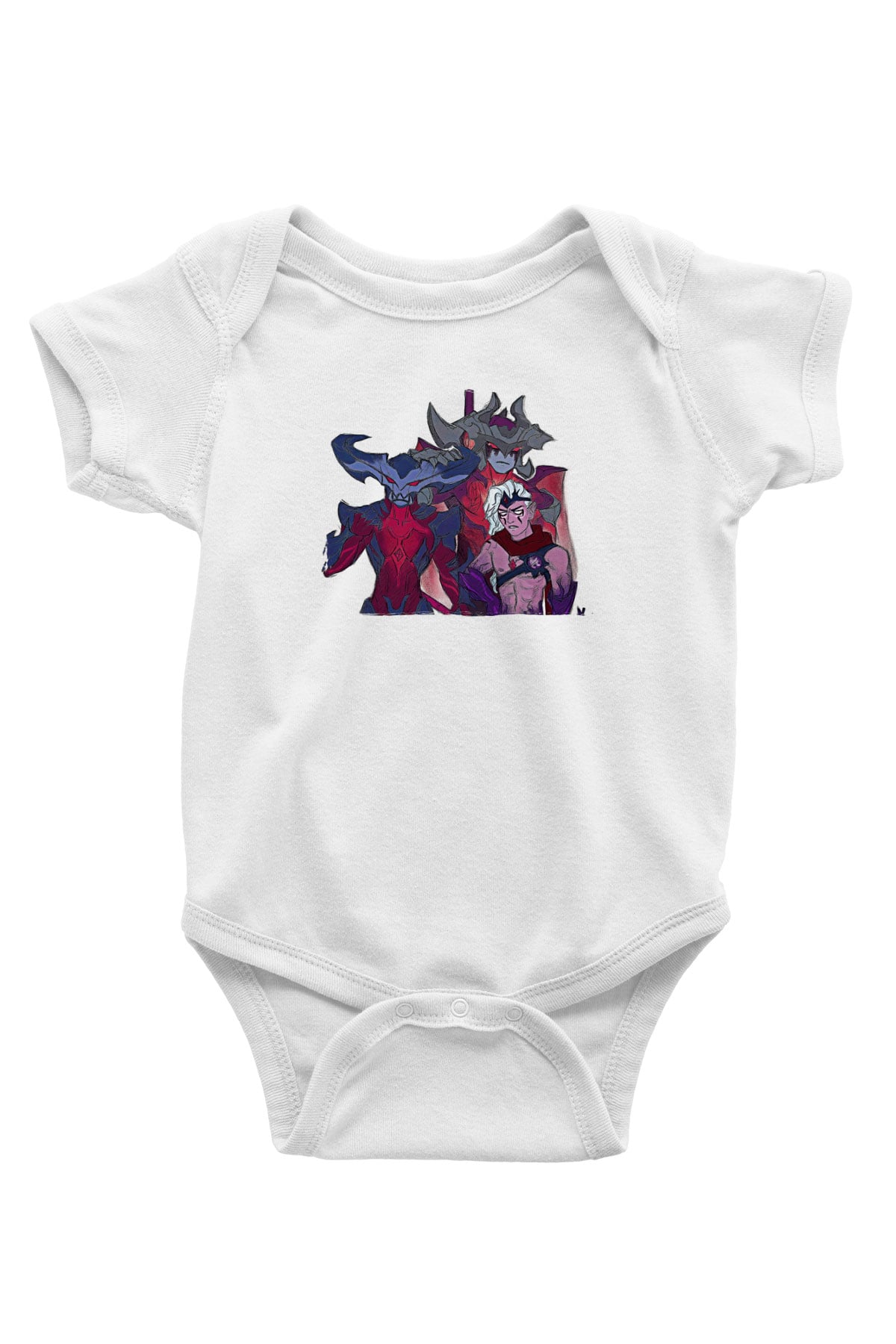 Aatrox James Baskılı Beyaz Unisex Bebek Body - Zıbın