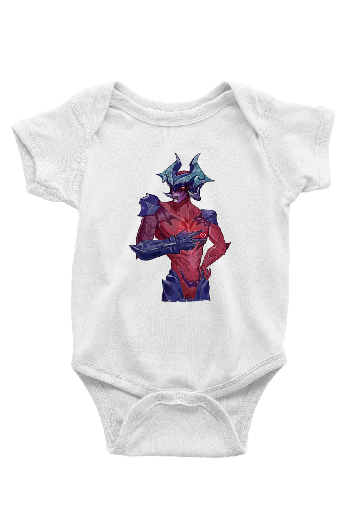 Aatrox James Baskılı Beyaz Unisex Bebek Body - Zıbın