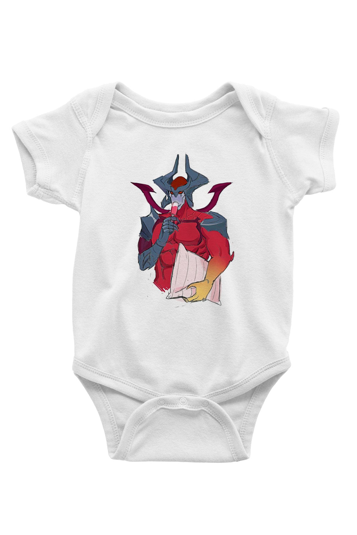 Aatrox James Baskılı Beyaz Unisex Bebek Body - Zıbın