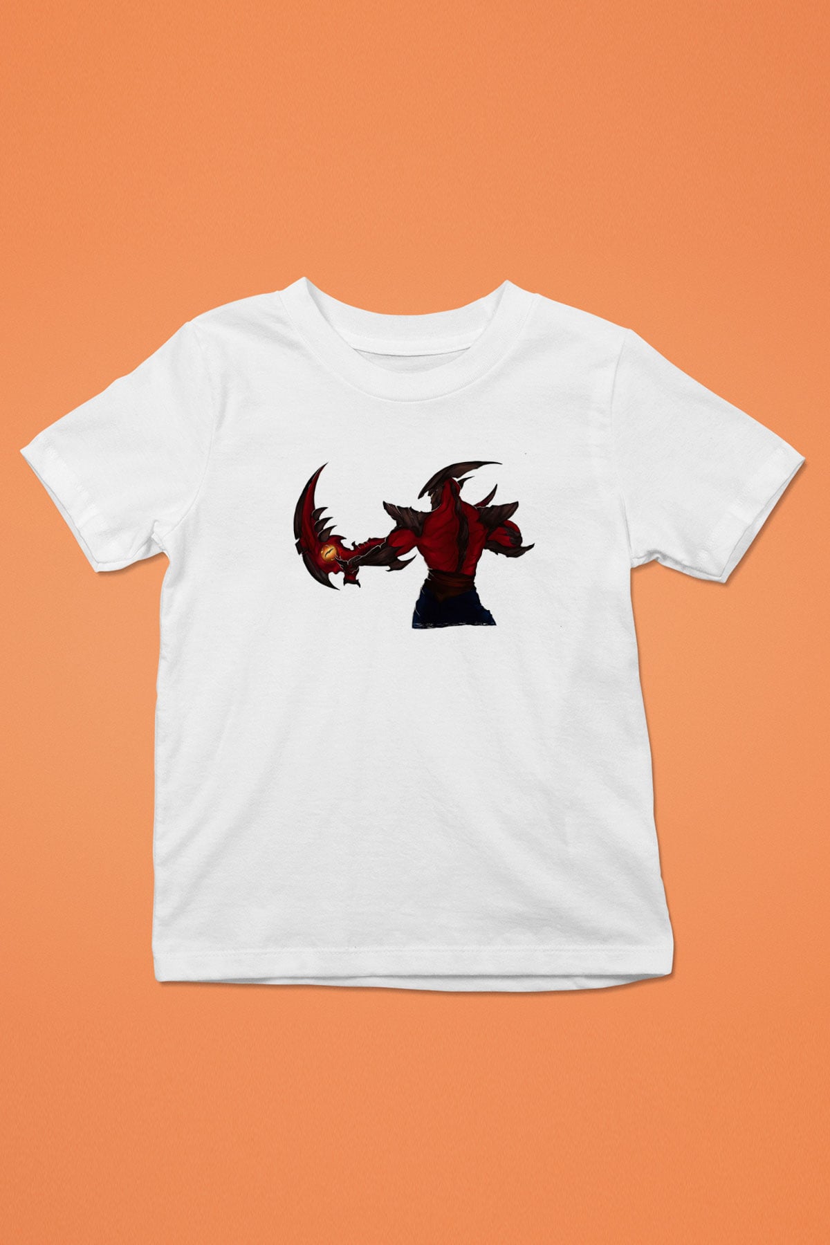 Aatrox James Baskılı Beyaz Unisex Beyaz Çocuk Tişört - Tshirt
