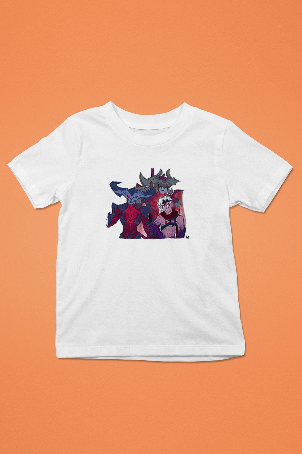 Aatrox James Baskılı Beyaz Unisex Beyaz Çocuk Tişört - Tshirt
