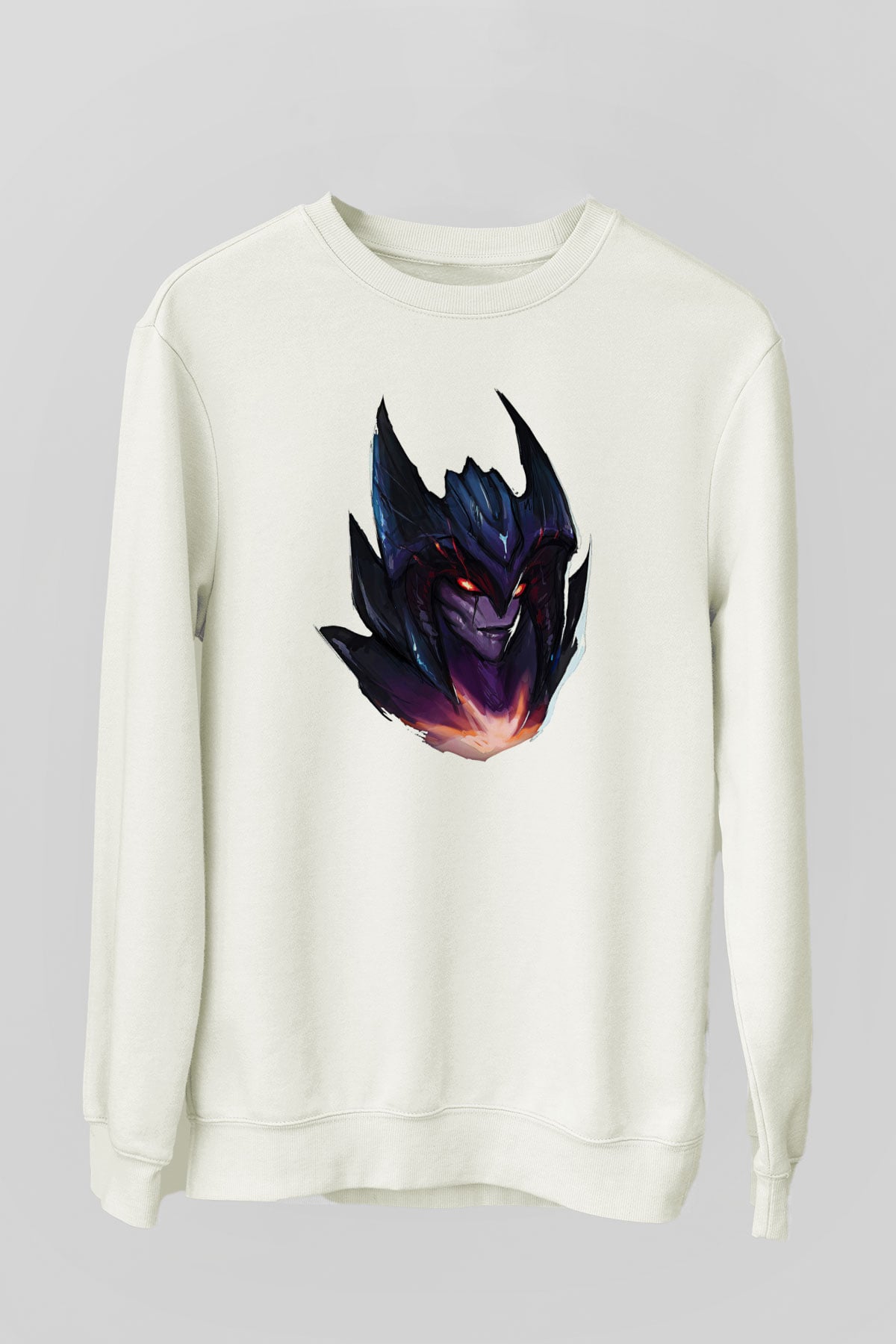 Aatrox James Baskılı Beyaz Unisex Sweatshirt