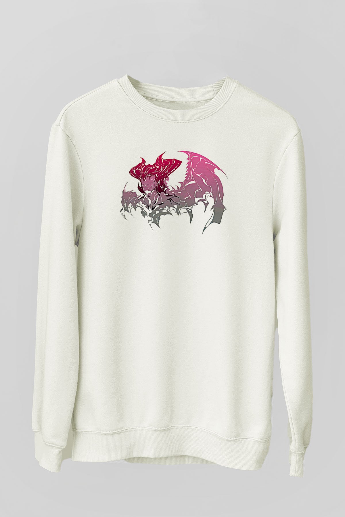 Aatrox James Baskılı Beyaz Unisex Sweatshirt