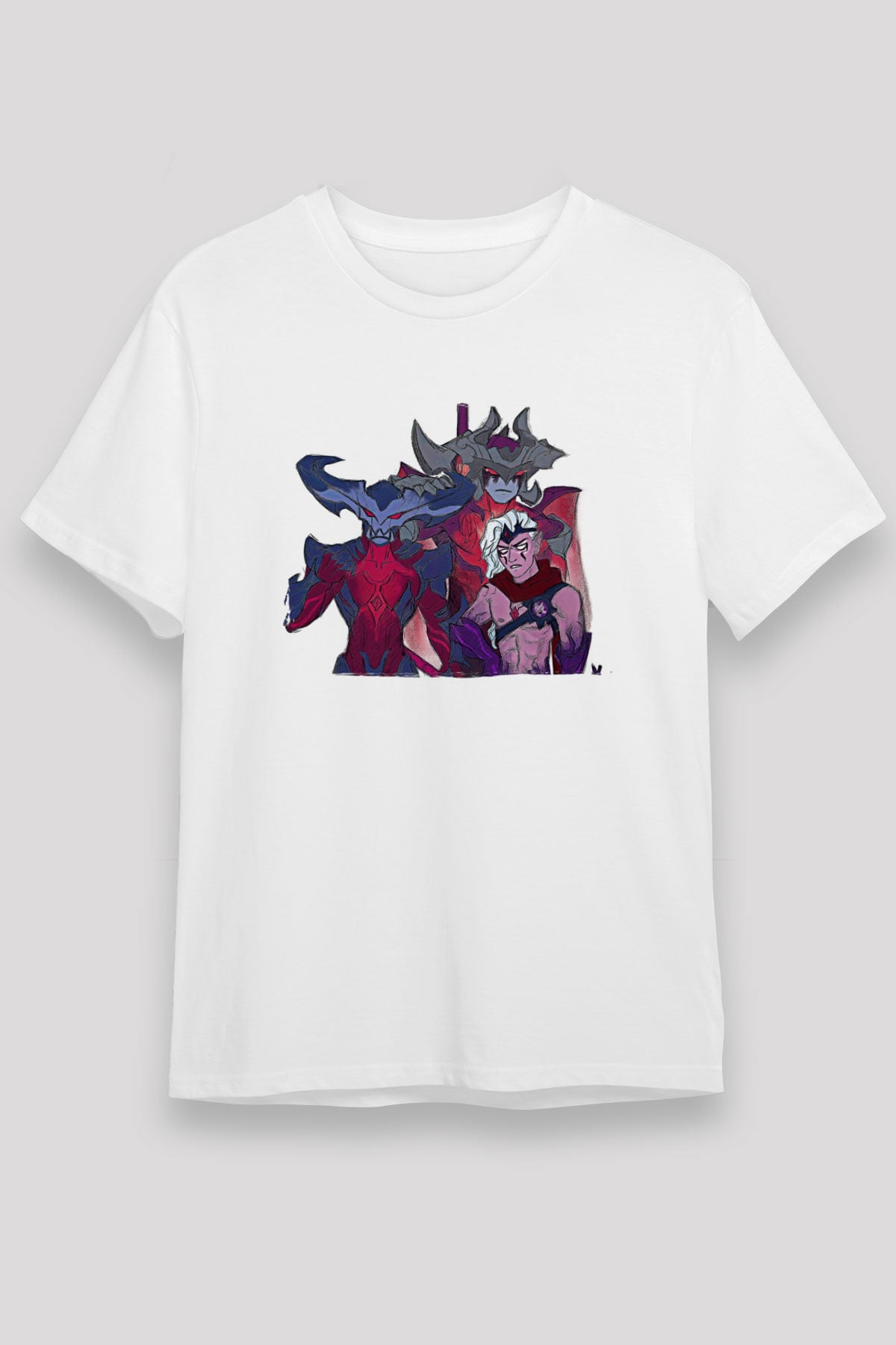 Aatrox James Baskılı Unisex Beyaz Tişört - Tshirt