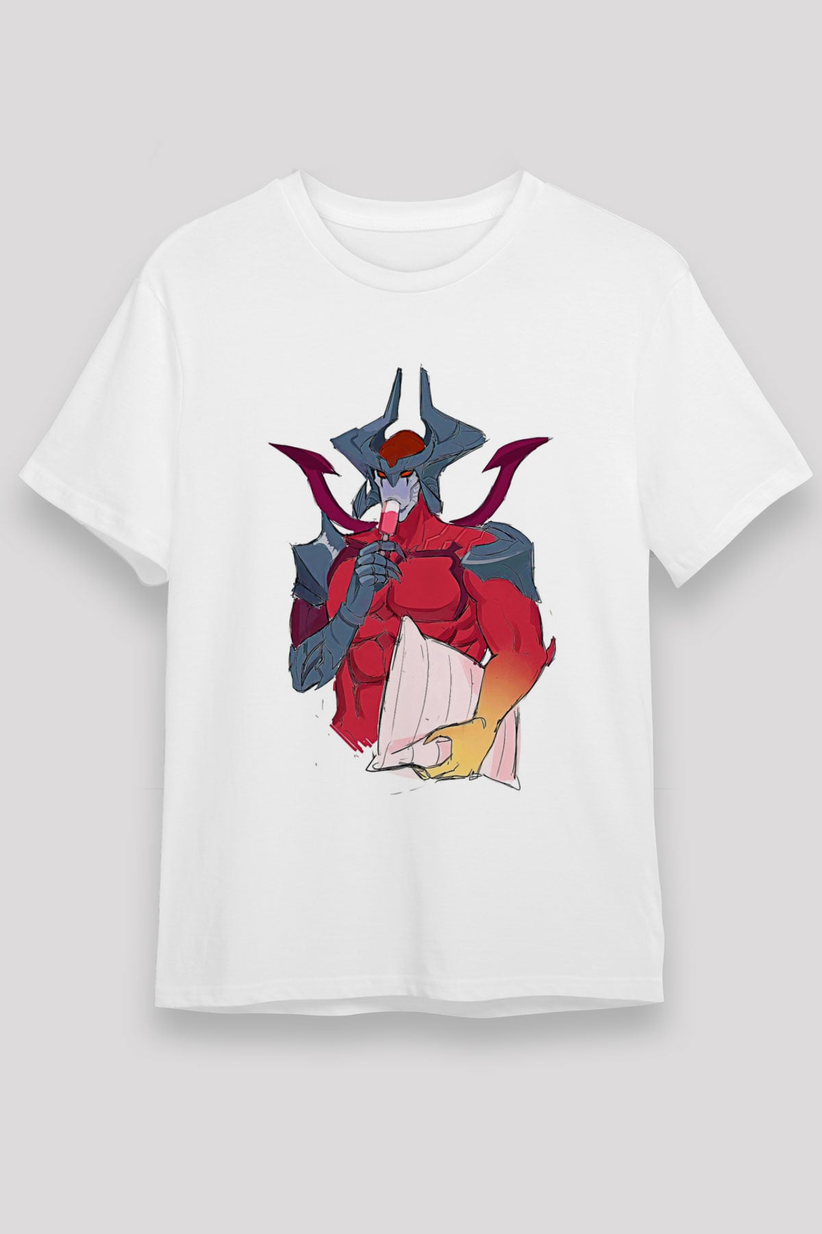 Aatrox James Baskılı Unisex Beyaz Tişört - Tshirt
